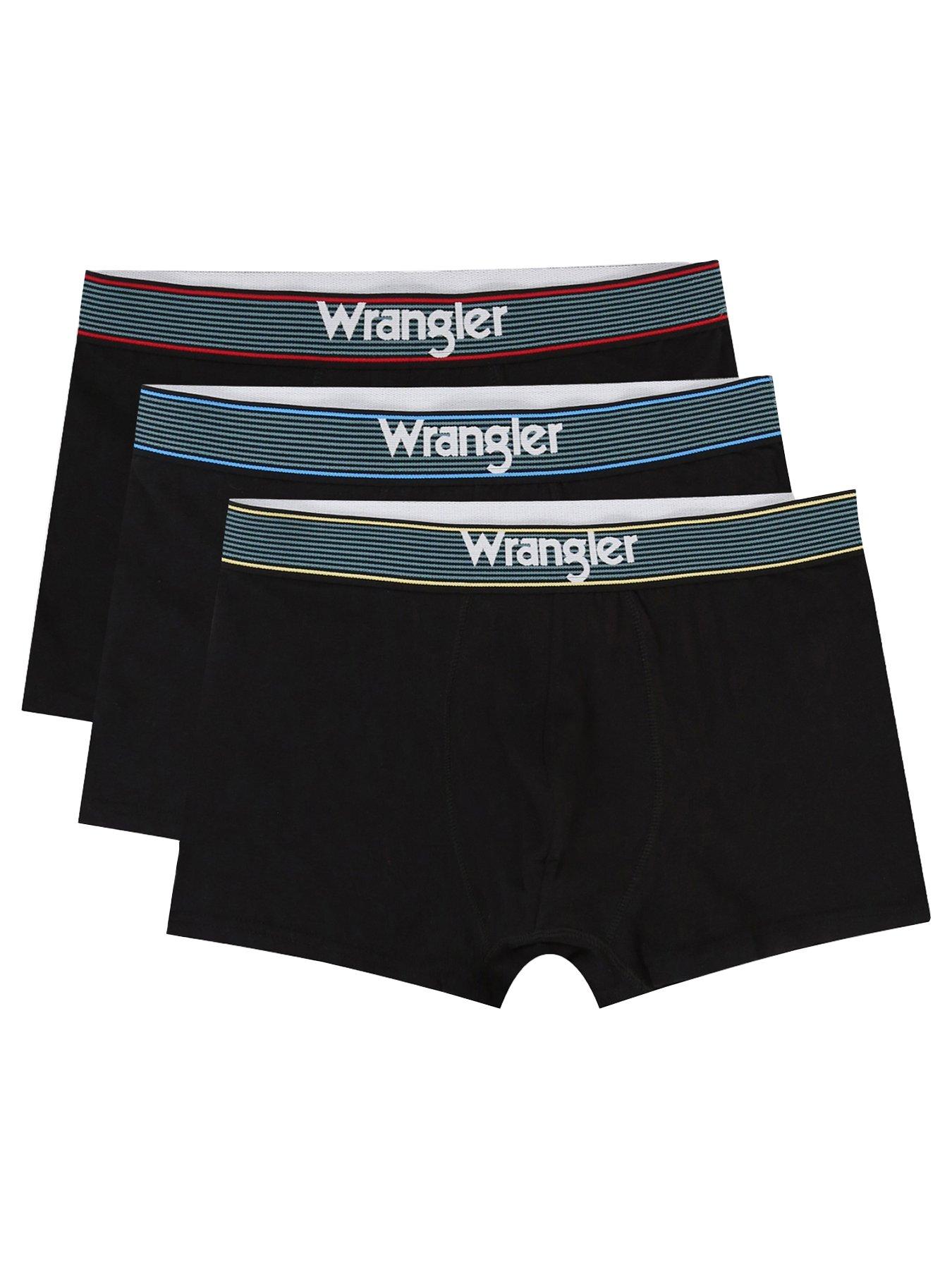 undefined 3-Pack Logo Stripe Waistband Trunks - Black