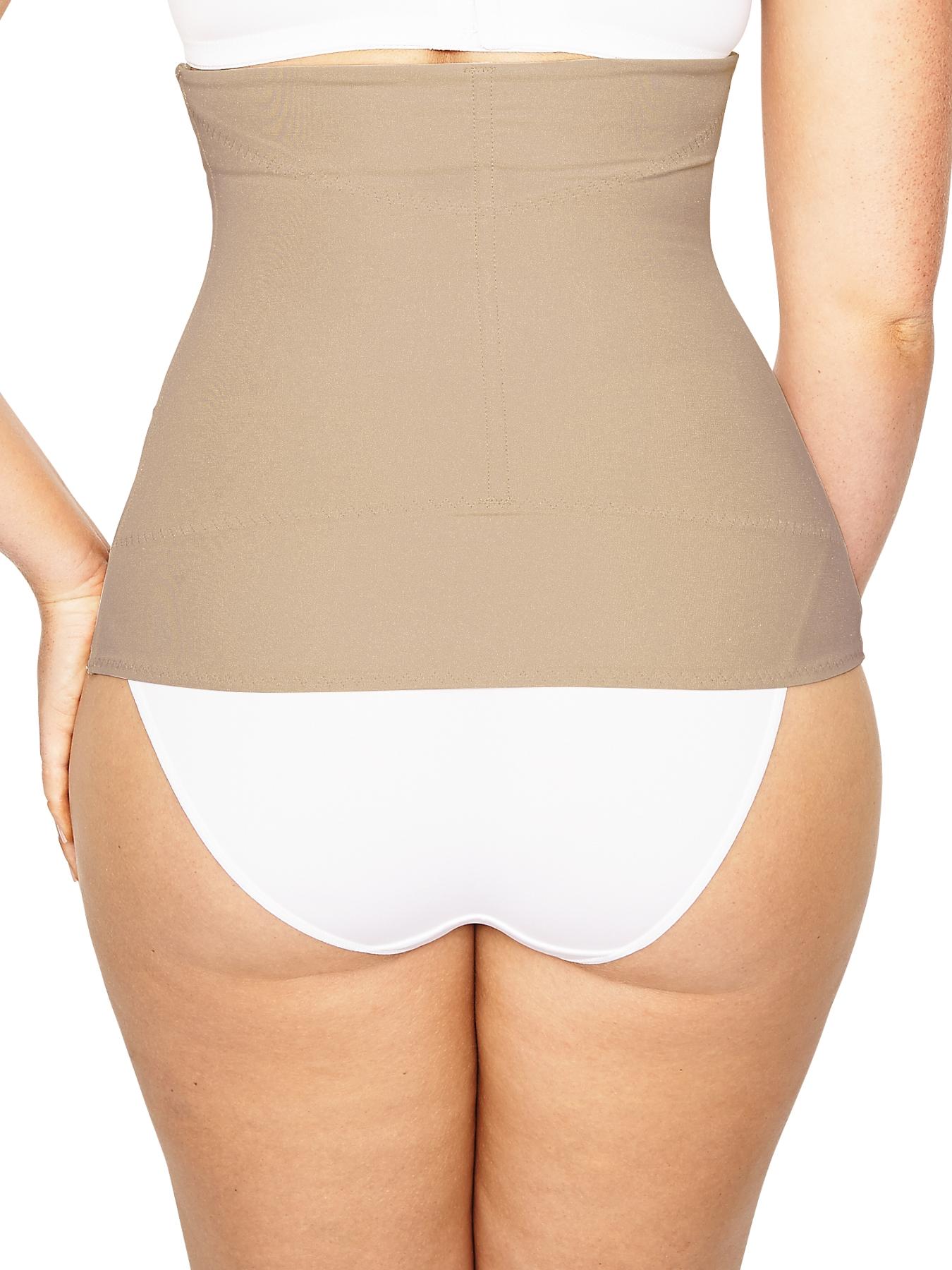Image 2 of 2 of Maidenform Easy Up Waist Cincher - Beige/Black