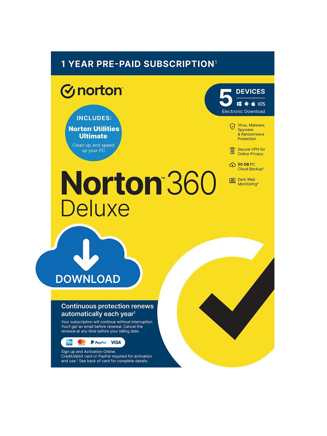 Image of Norton 360 Deluxe with Utilities 2024 for 5 Devices