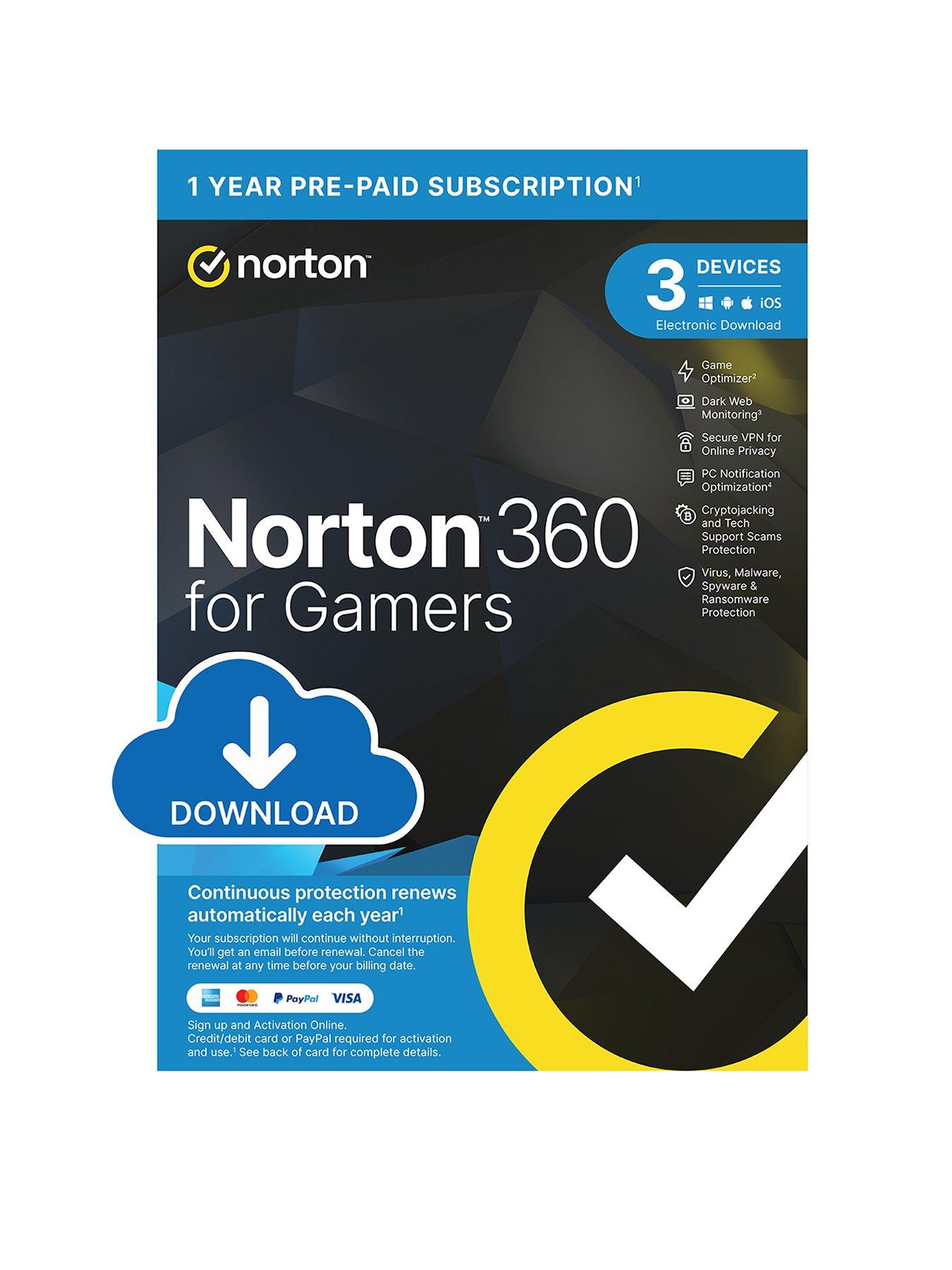 Image of Norton 360 for Gamers 2024 for 3 Devices