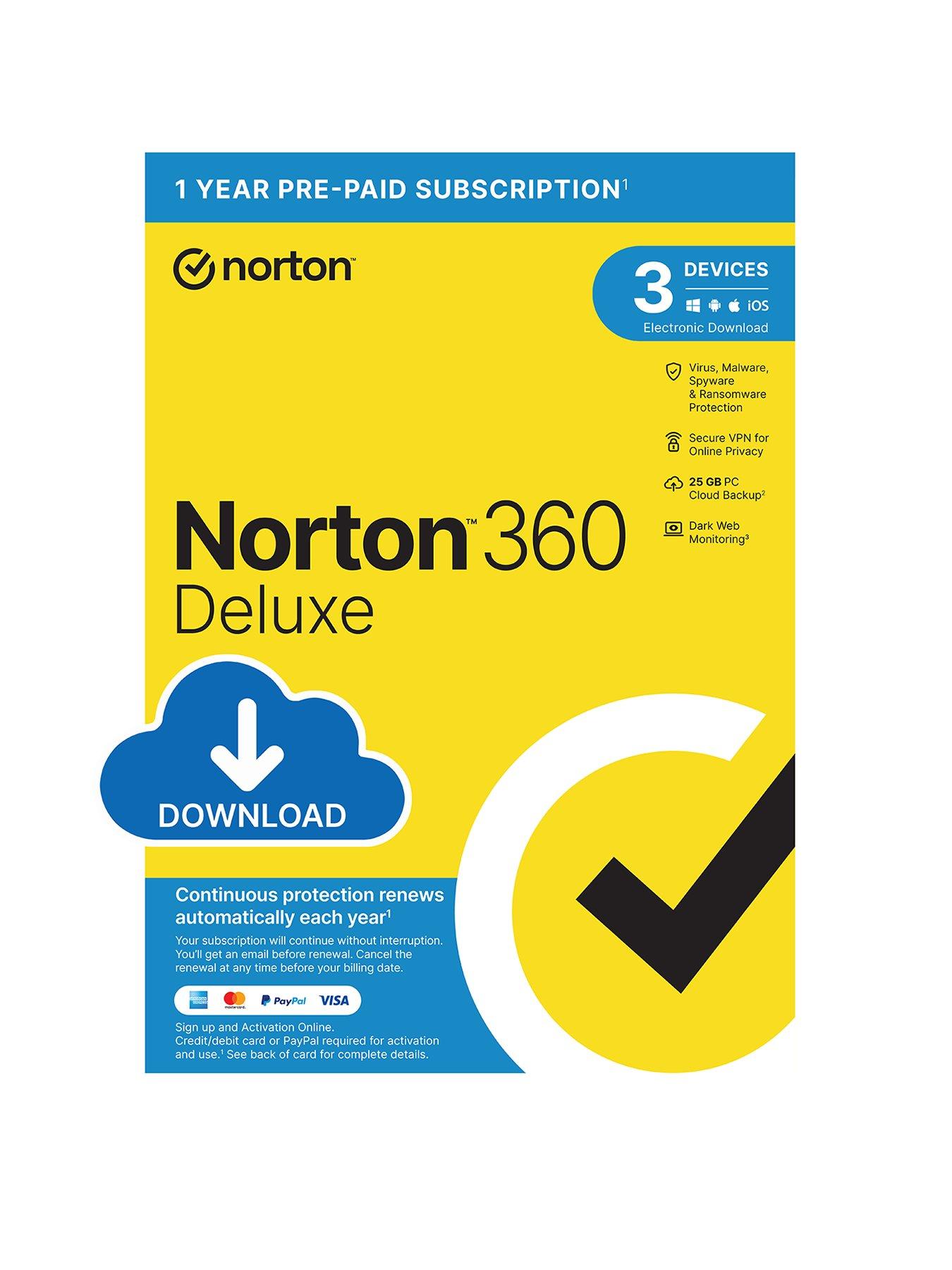 Image 1 of 2 of Norton 360 Deluxe 2024 for 3 Devices