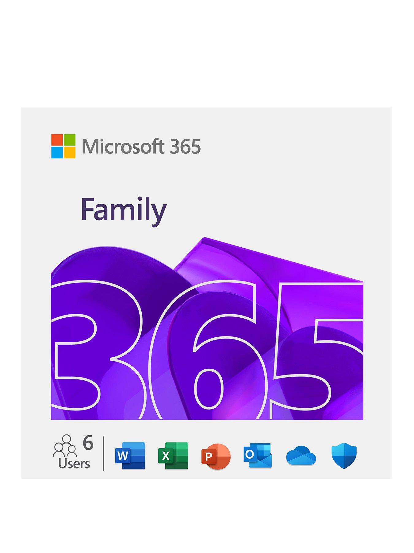 Image 1 of 8 of Microsoft M365 Family 12-Month Subscription for 6 People for PC and Mac, Tablet and Smartphones&nbsp;(Digital download)