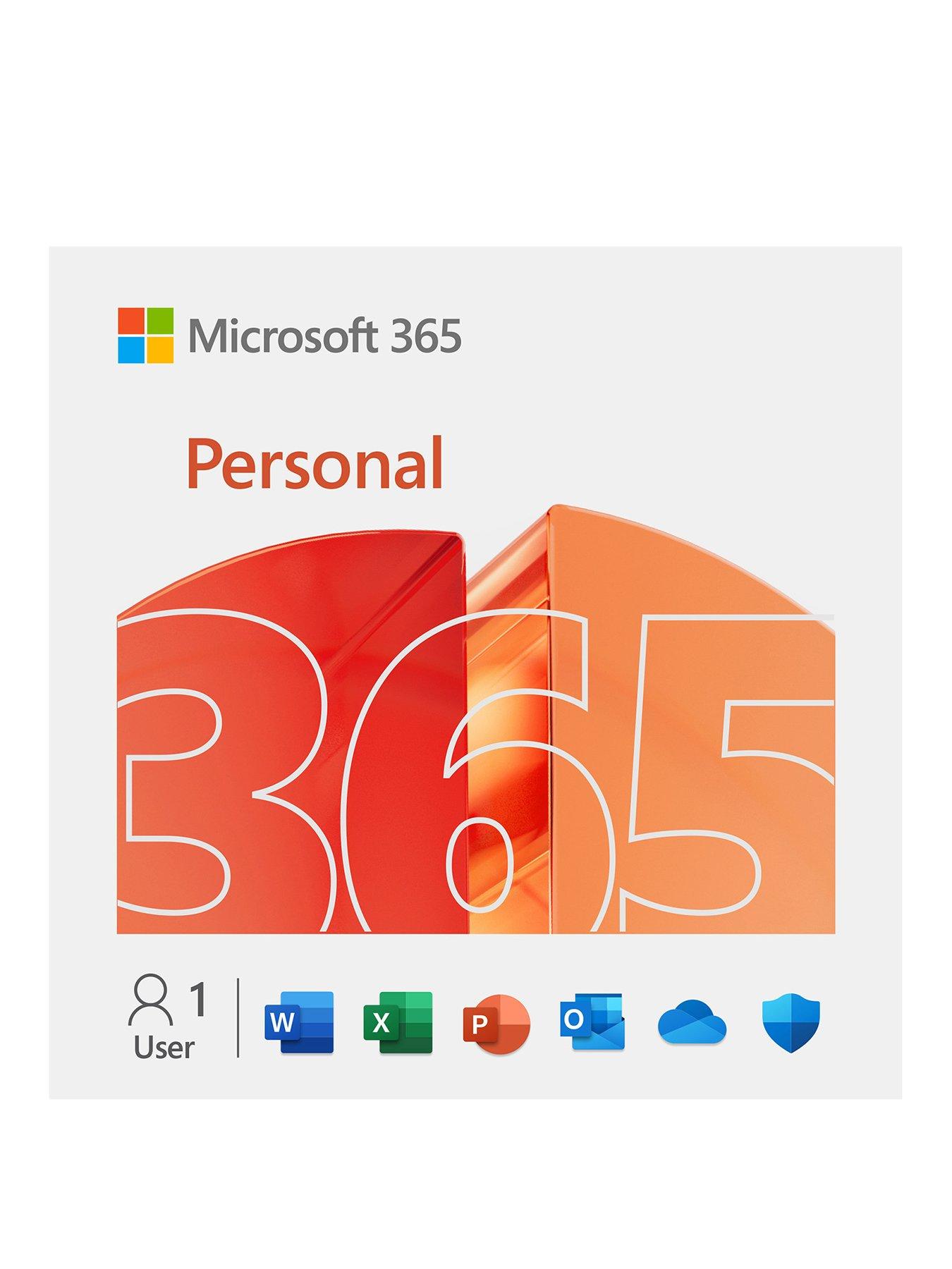 Image of Microsoft M365 Personal 12-Month Subscription for PC and Mac, Tablet and Smartphones (Digital download)