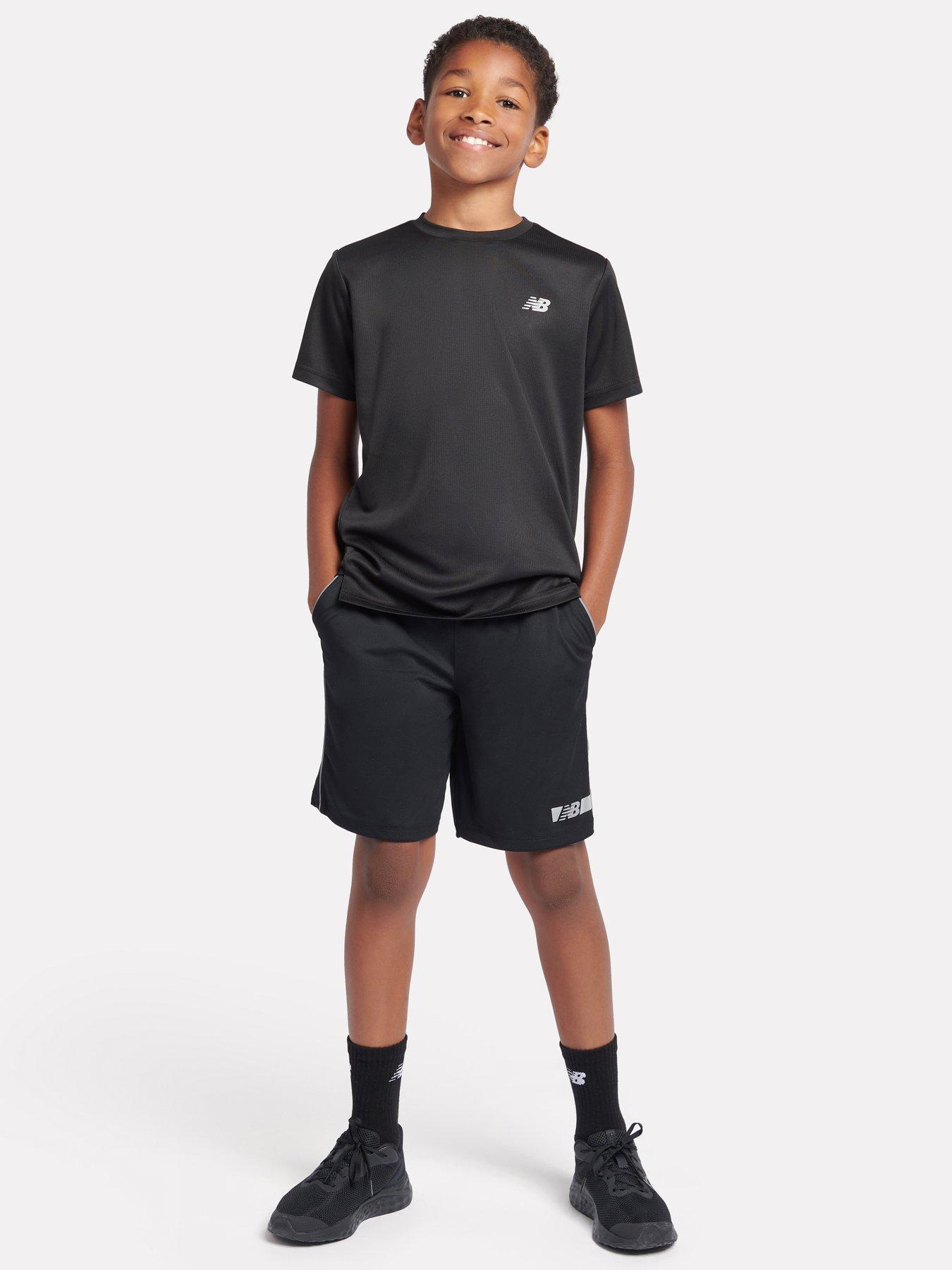Junior Boys Football Shorts Black