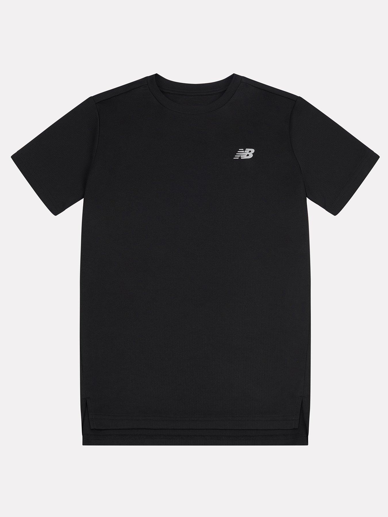 New Balance Junior Boys Athletic Tee - Black