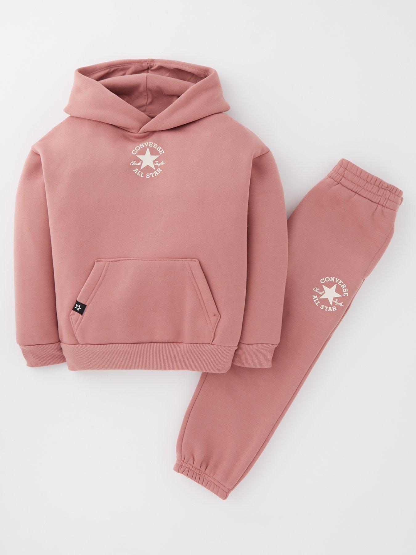 Younger Boys Core Hoodie And Jogger Set Light Pink