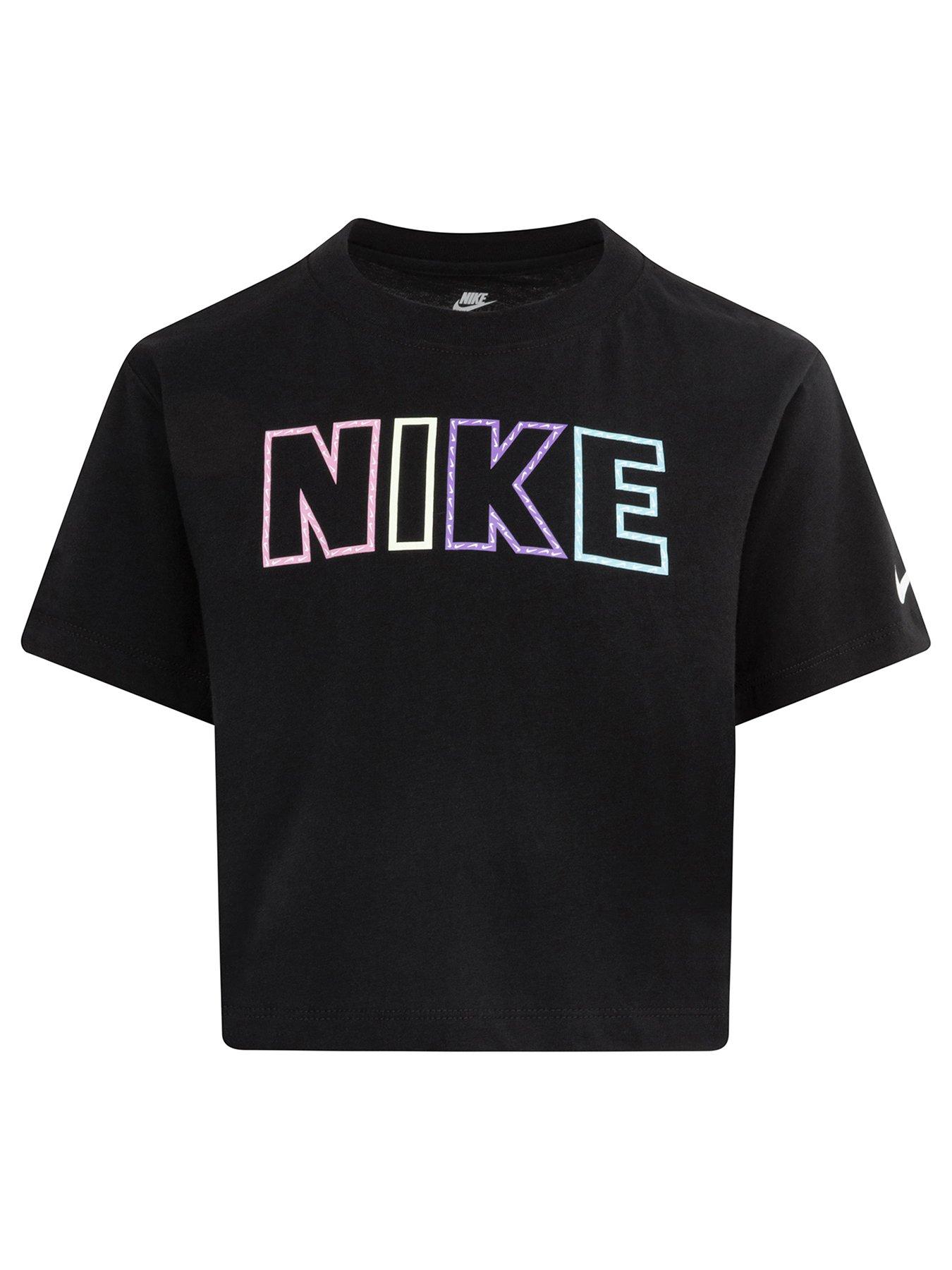 Nike Younger Girls Femme Pop T shirt Black Very