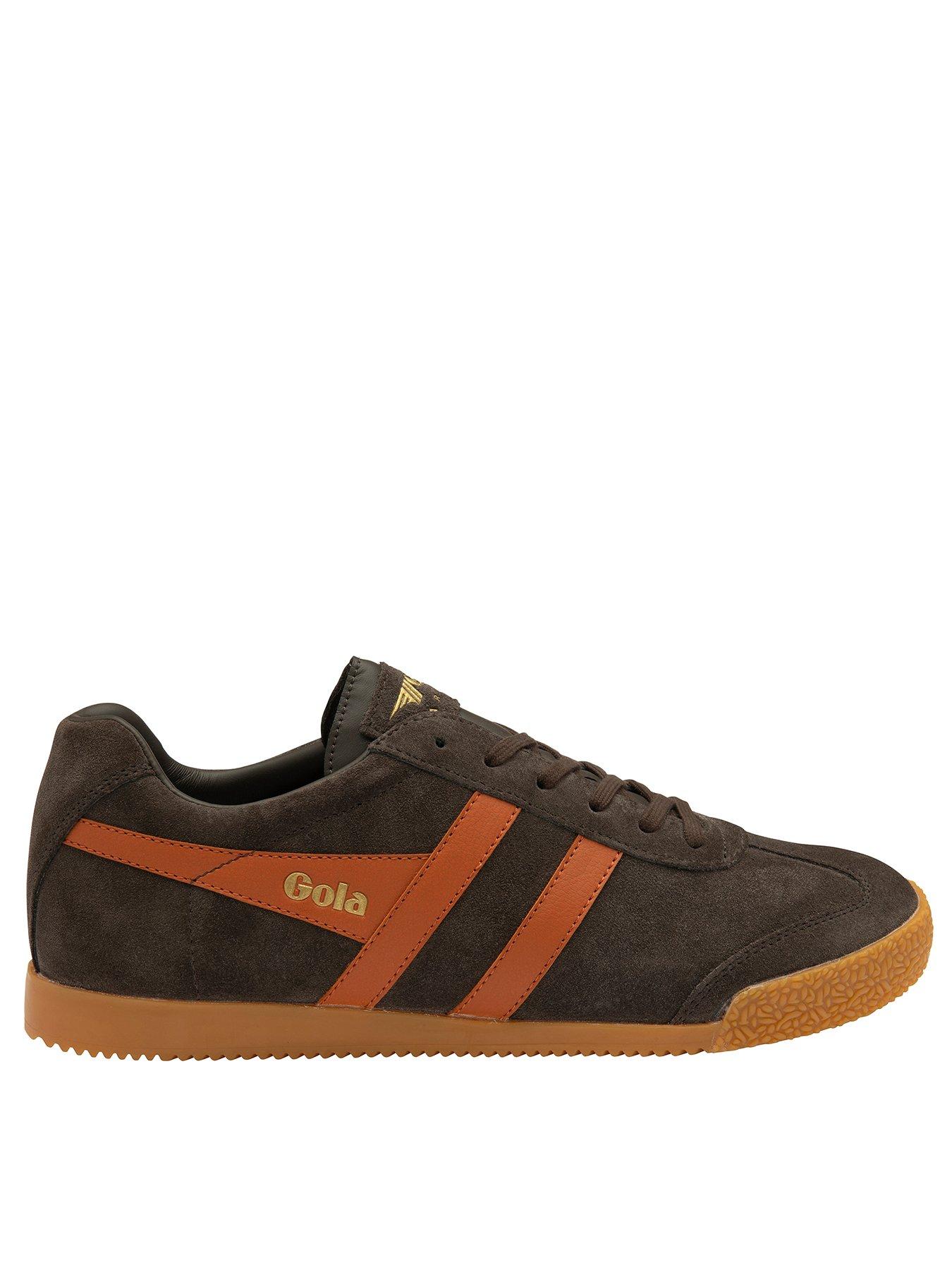 Gola Harrier Mens Leather Trainer Gola Classics Harrier In Navy