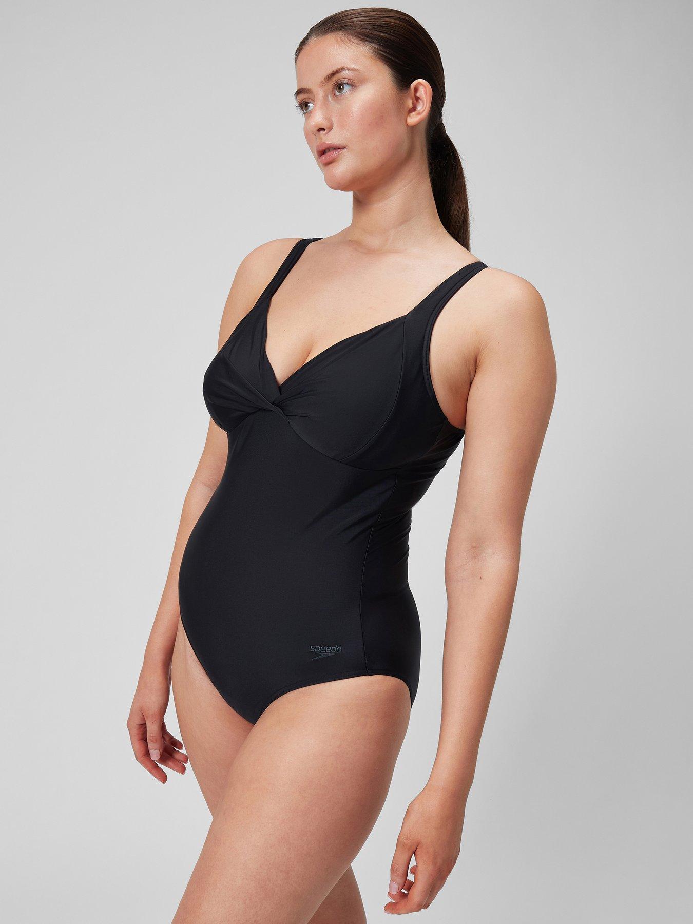 Speedo Costume Da Bagno Intero Knot Shaping - Black • Prezzi