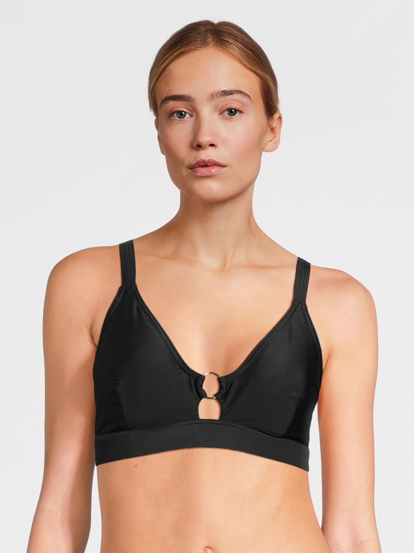 undefined Womens Shaping Triangle Top - Black