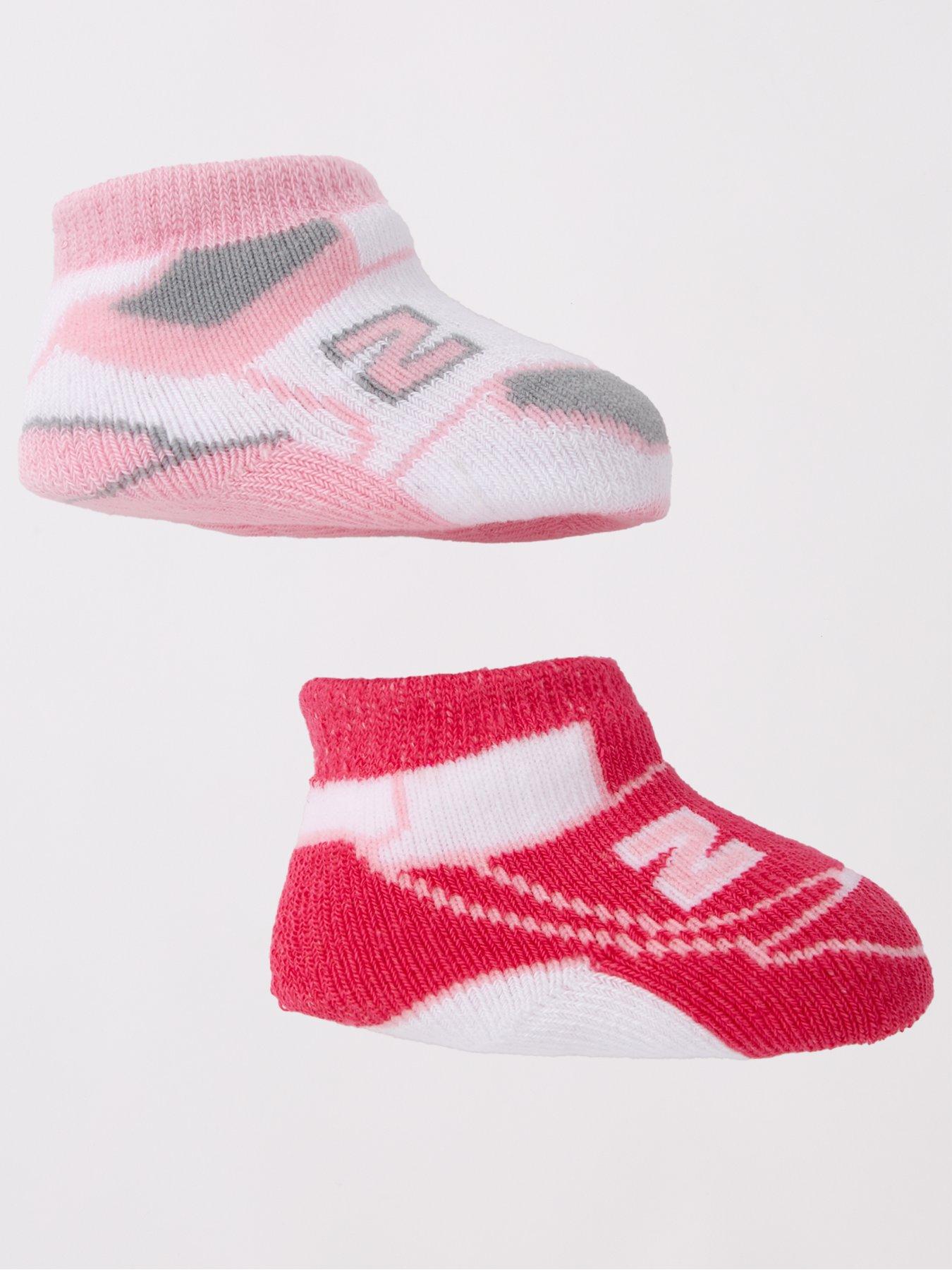 undefined Infants Classics 2 Pack Bootie Set - Pink Multi