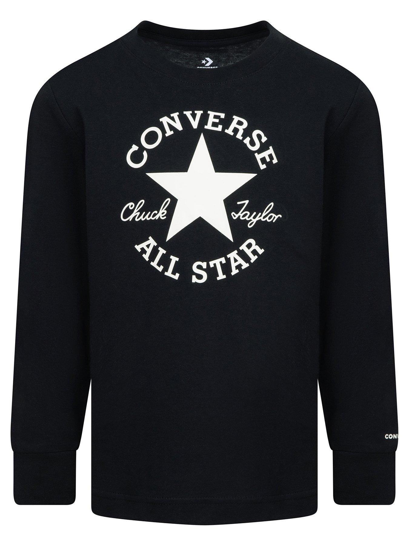 Younger Boys Essentials long Sleeve t shirt Black