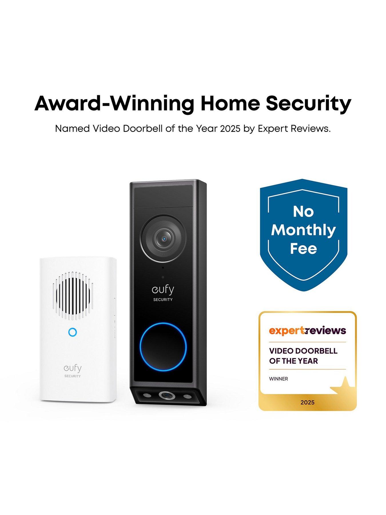 Image 3 of 8 of Eufy Video Doorbell E340 With Chime, 2K, Dual Lens, No Monthly Fee, Colour Night Vision, Two-Way Audio