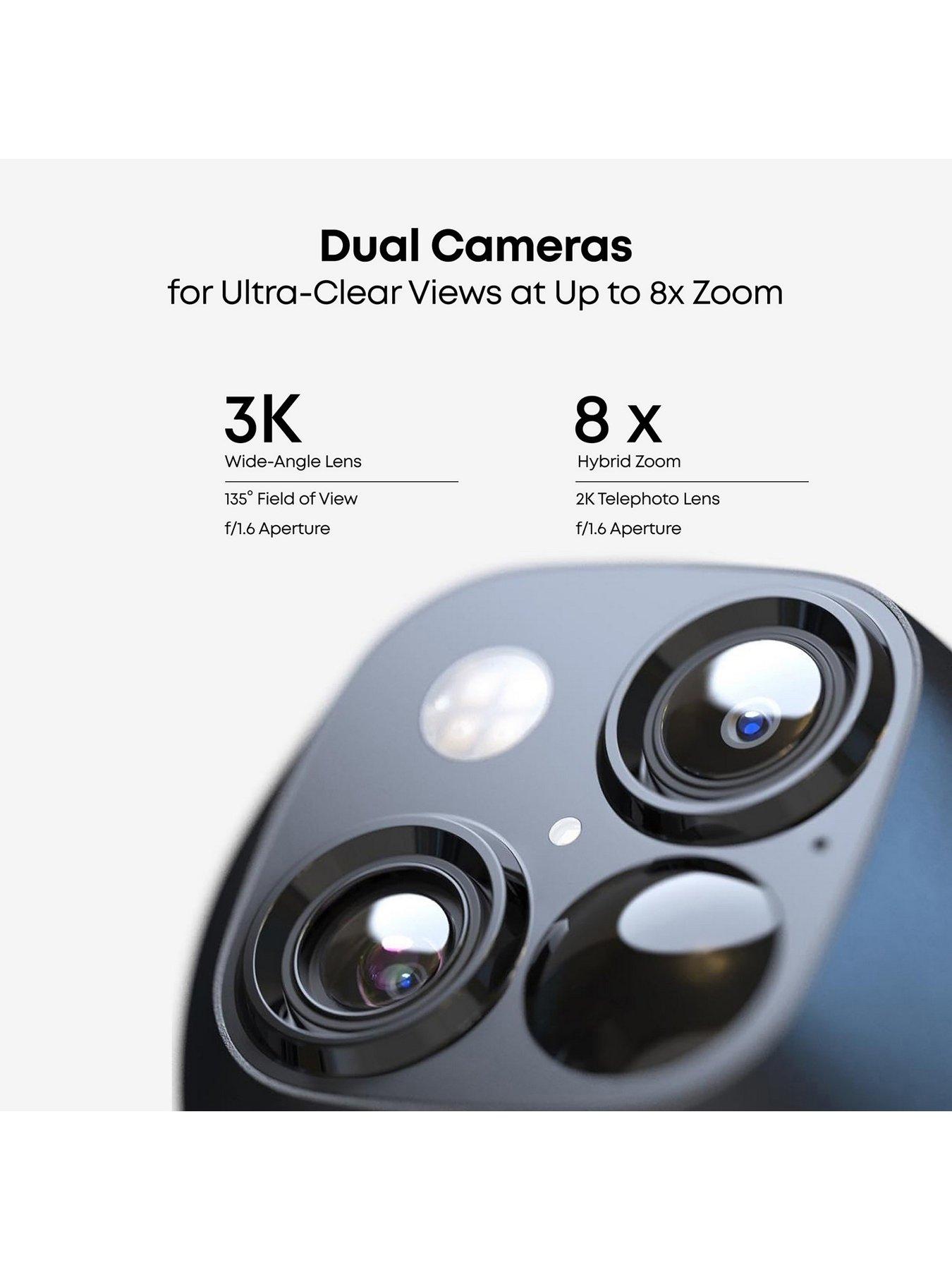 Image 5 of 7 of Eufy SoloCam S340, 3K, Dual Lens, No Monthly Fee, Solar Panel, 360&deg; Coverage Camera