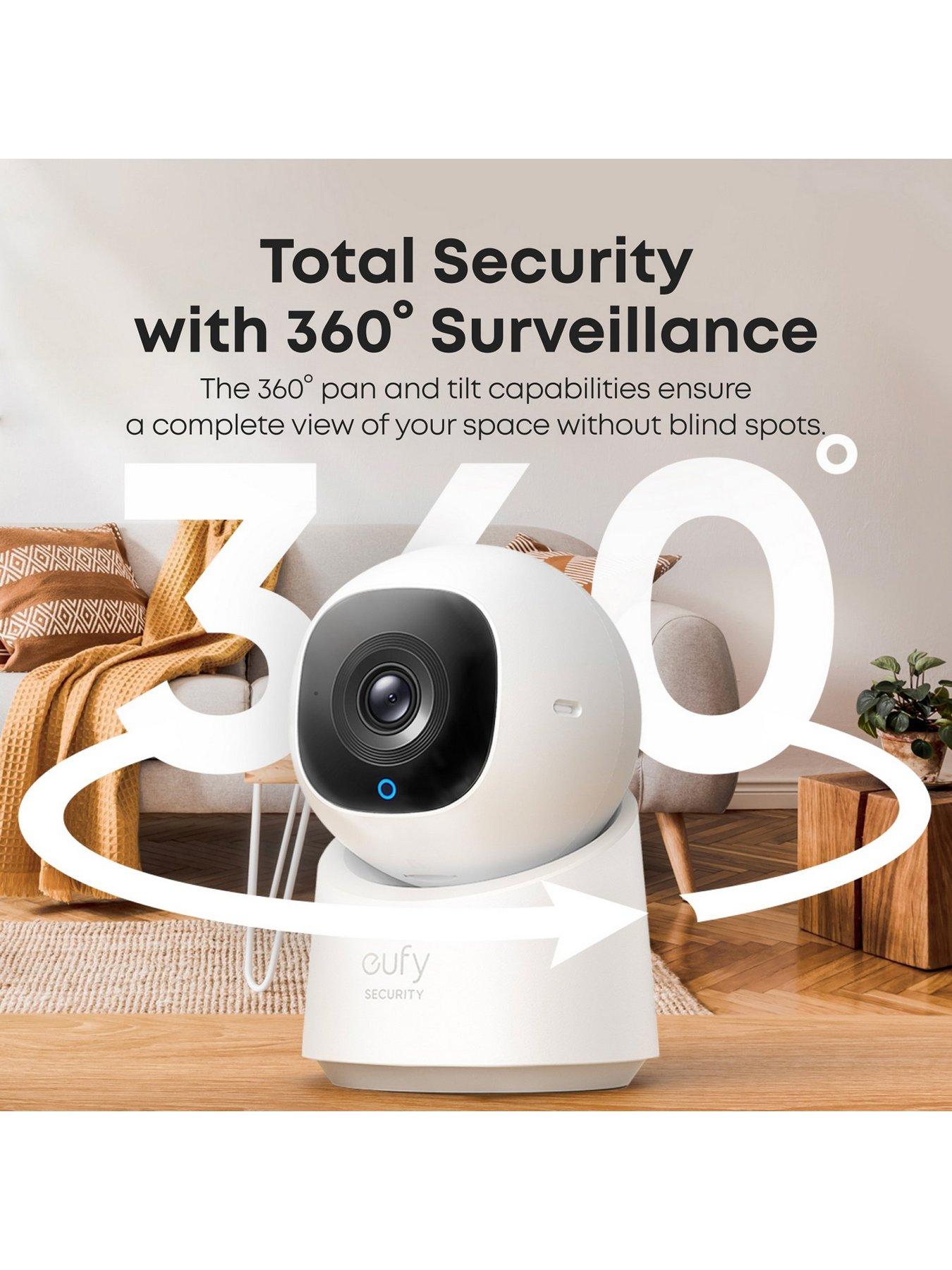 Image 4 of 7 of Eufy Indoor Cam C220, 360&deg; Pan &amp; Tilt 2K Camera, No Monthly Fee, Human Detection and Motion Tracking