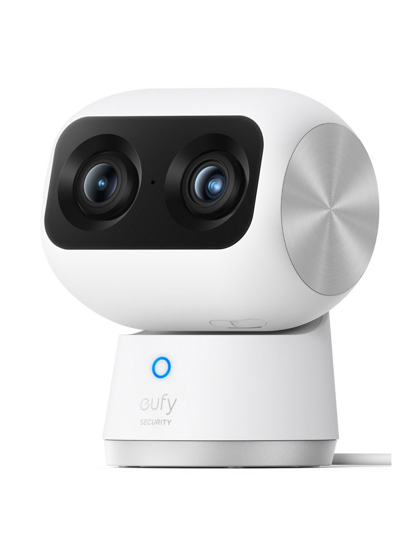 Eufy Indoor Cam S350, Dual Lens, 4K Pan  &  Tilt Camera, No Monthly Fee, Human  &  Pet Detection