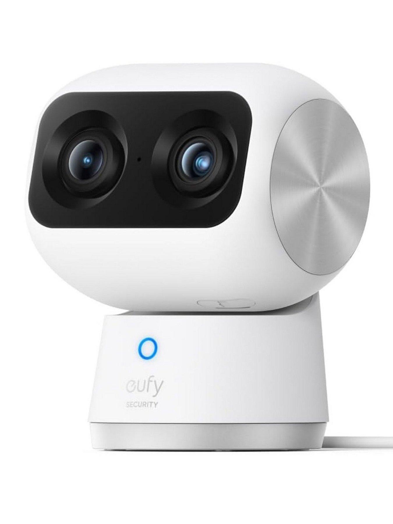Eufy Indoor Cam S350, Dual Lens, 4K Pan  &  Tilt Camera, No Monthly Fee, Human  &  Pet Detection