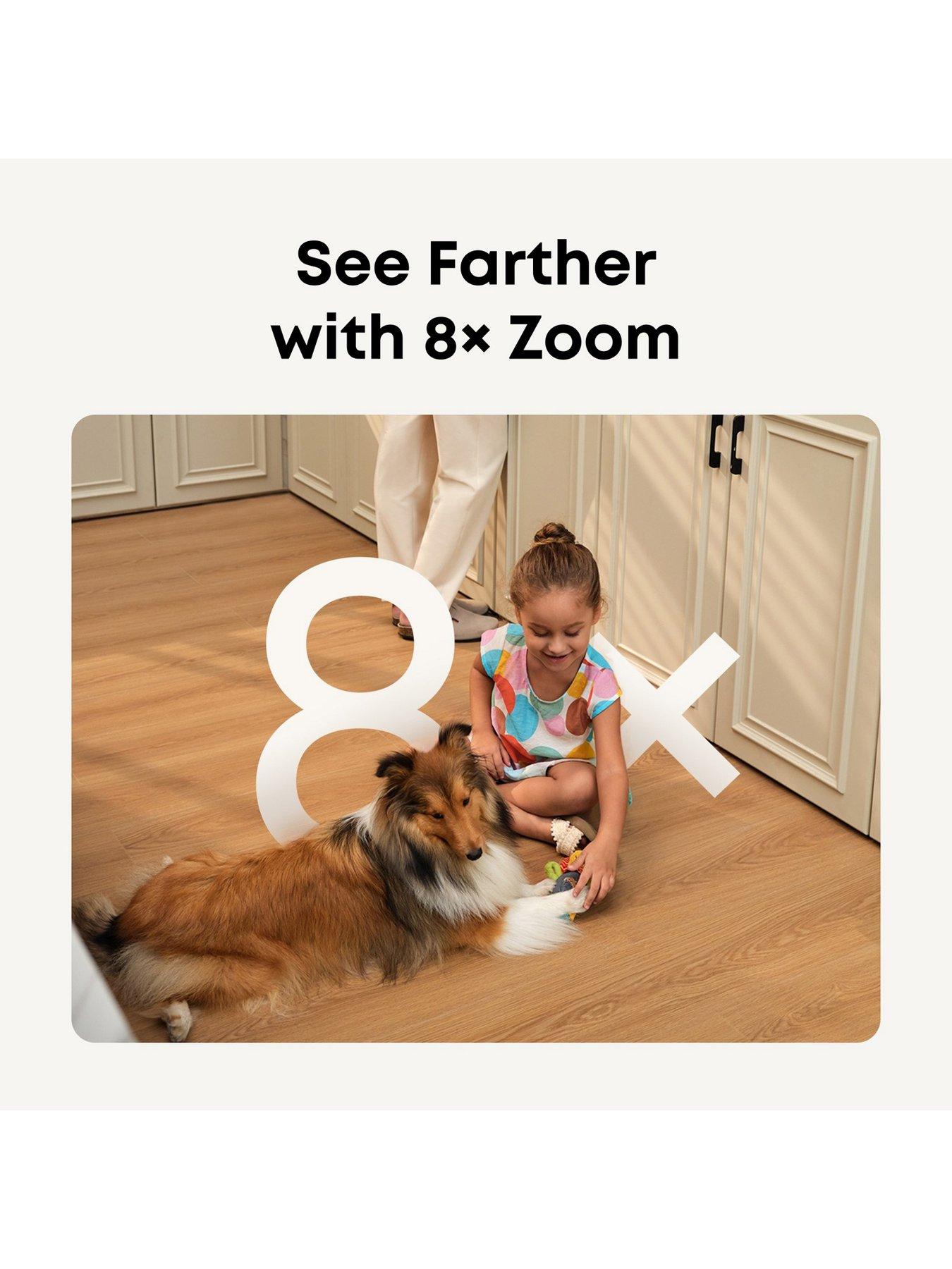 Image 6 of 8 of Eufy Indoor Cam S350, Dual Lens, 4K Pan &amp; Tilt Camera, No Monthly Fee, Human &amp; Pet Detection