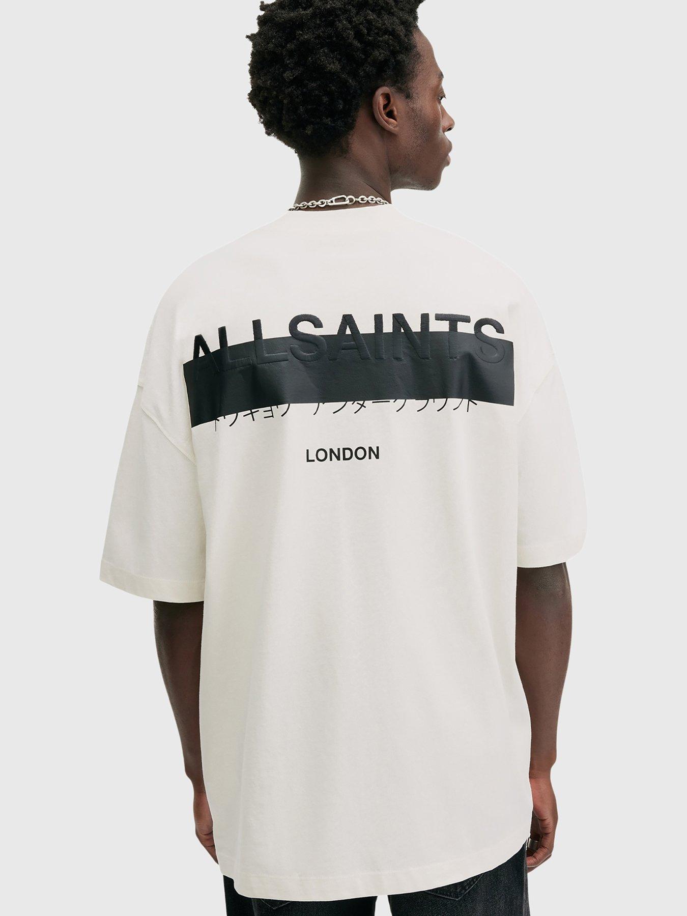 AllSaints Redact Crew Neck T-Shirt - White