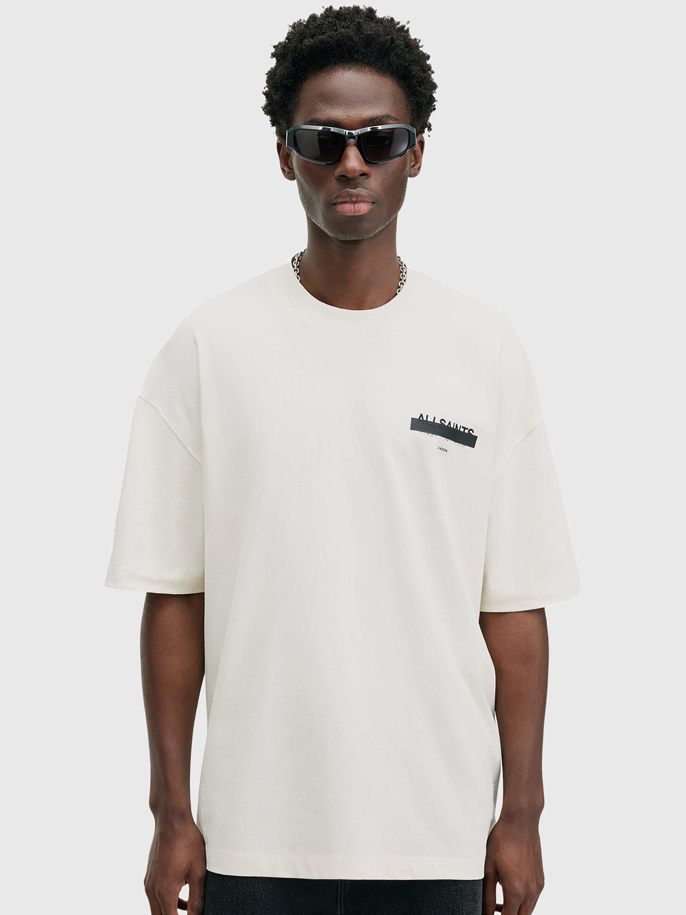 AllSaints Redact Crew Neck T-Shirt - White