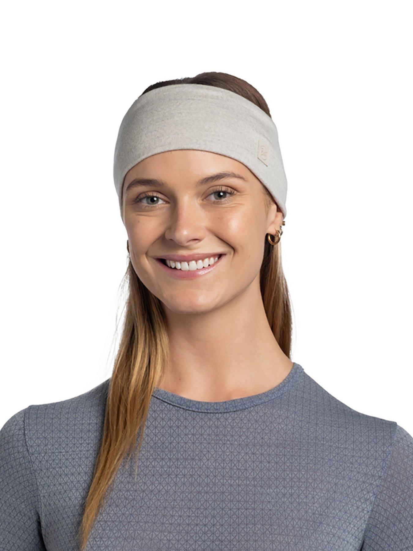 Image 3 of 3 of Buff Unisex Merino Wide Headband Solid Cloud - Grey