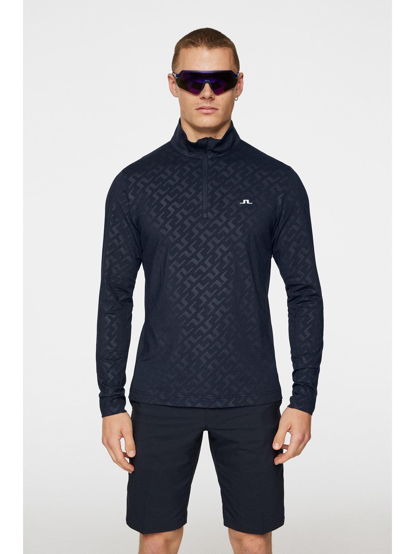 undefined Mens Golf Luke Deboss Mid Layer - Navy