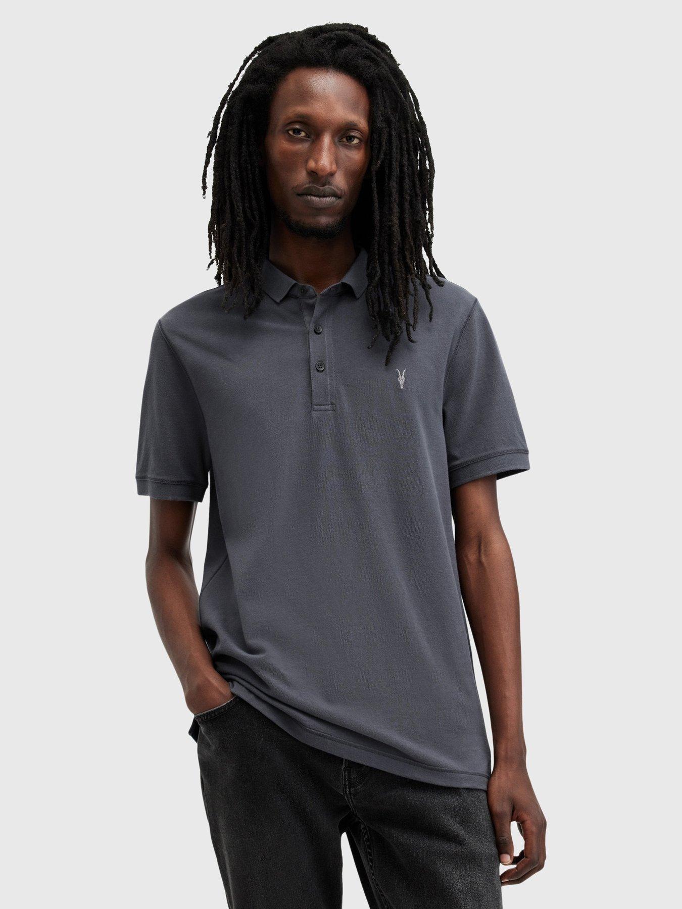 All saints mens long sleeve polo best sale