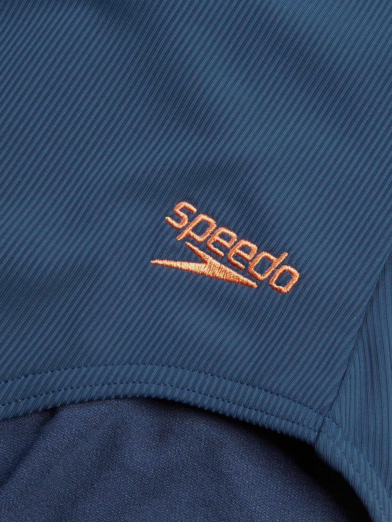Image 6 of 6 of Speedo Womens Textured Deep U-back - Blue