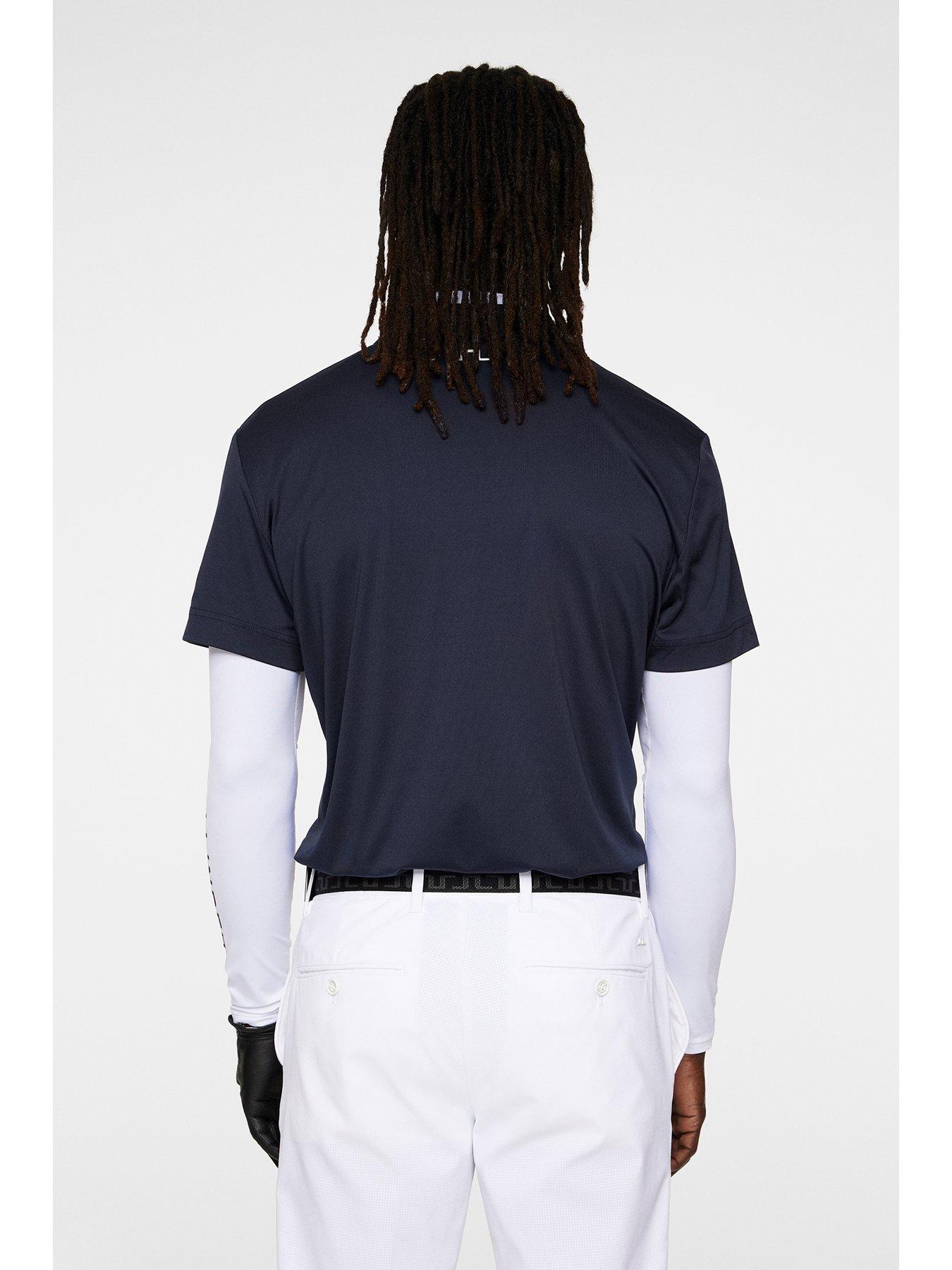 Image 2 of 5 of J LINDEBERG Mens Golf Lionel Regular Fit Polo - Navy