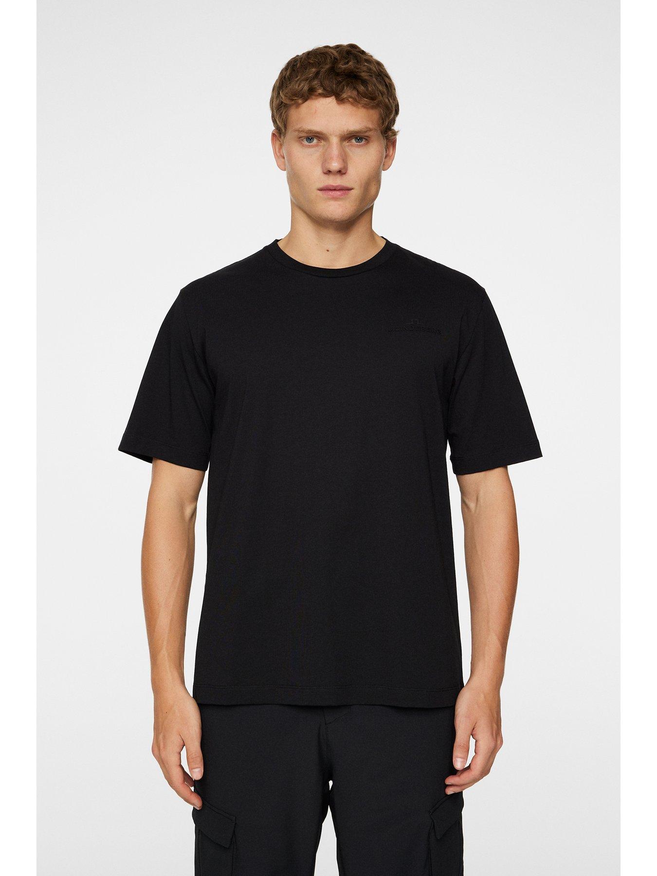 Image 1 of 5 of J LINDEBERG Mens Golf Alpha T-Shirt - Black