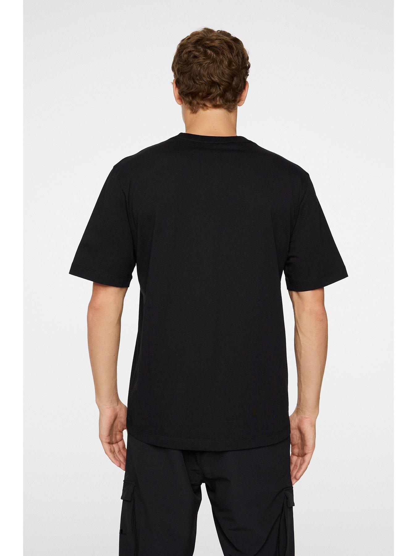 Image 2 of 5 of J LINDEBERG Mens Golf Alpha T-Shirt - Black