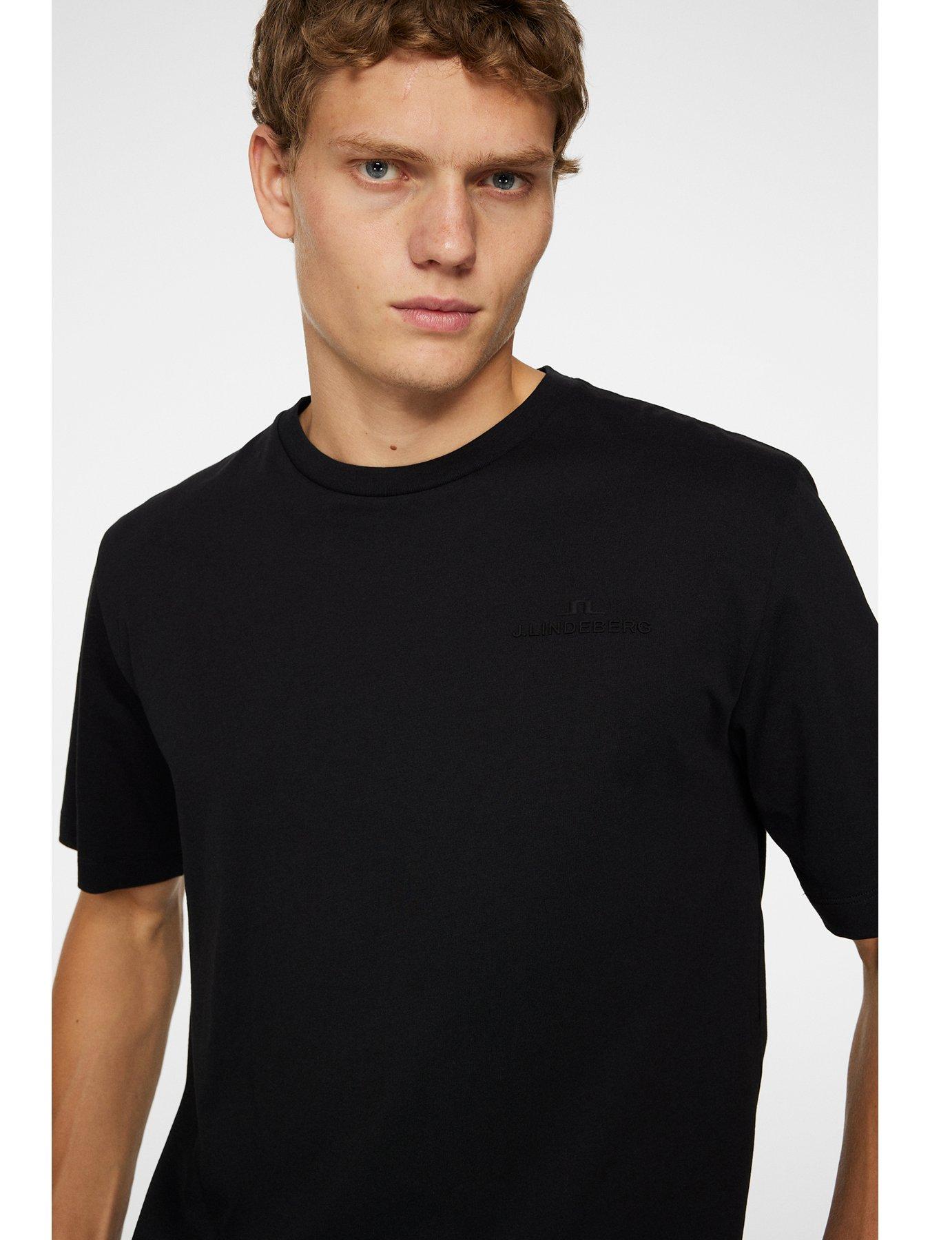 Image 4 of 5 of J LINDEBERG Mens Golf Alpha T-Shirt - Black