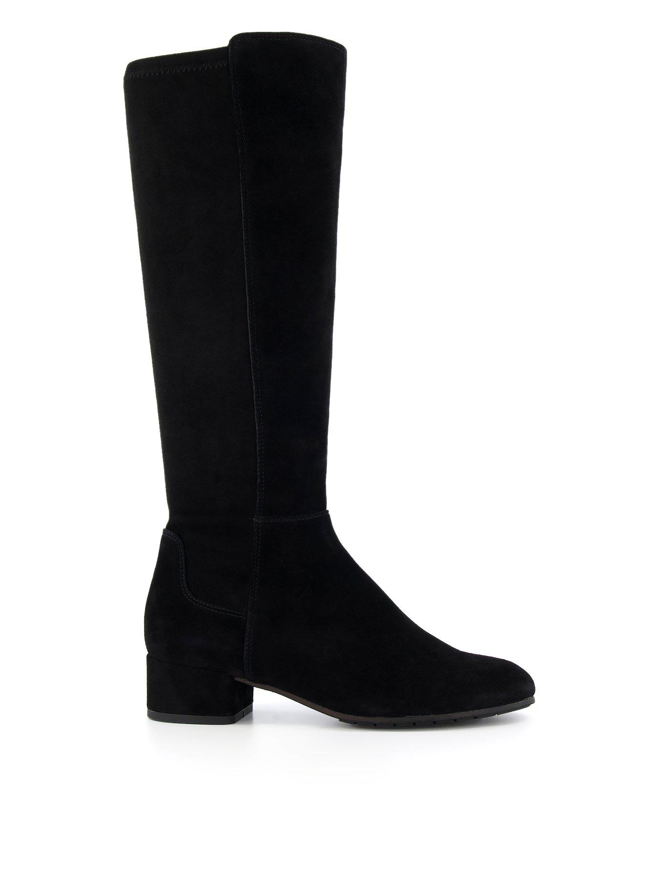 undefined Wide Fit Tayla Stretch Suede Knee High Boot