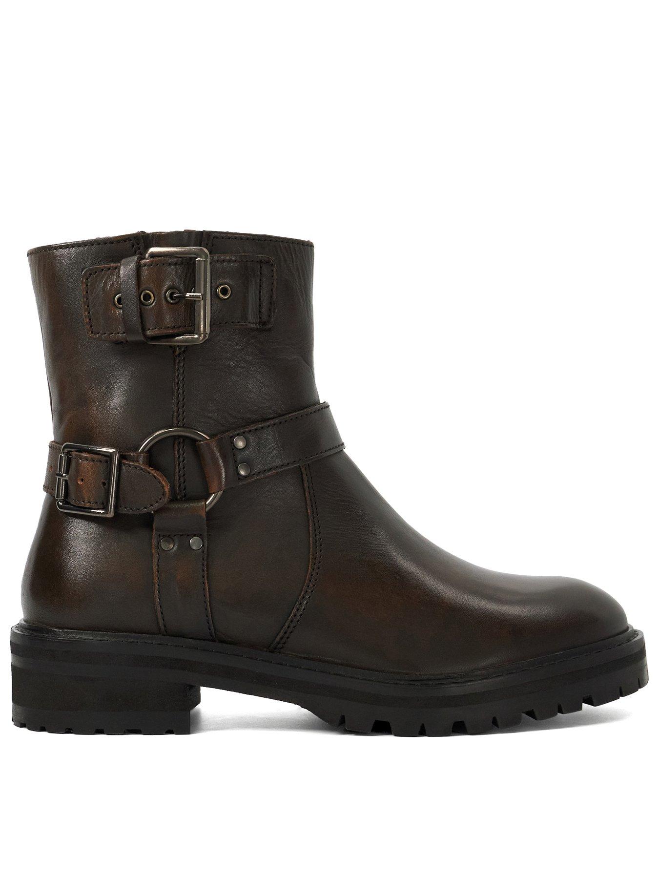 Womens biker boots size 5 sales
