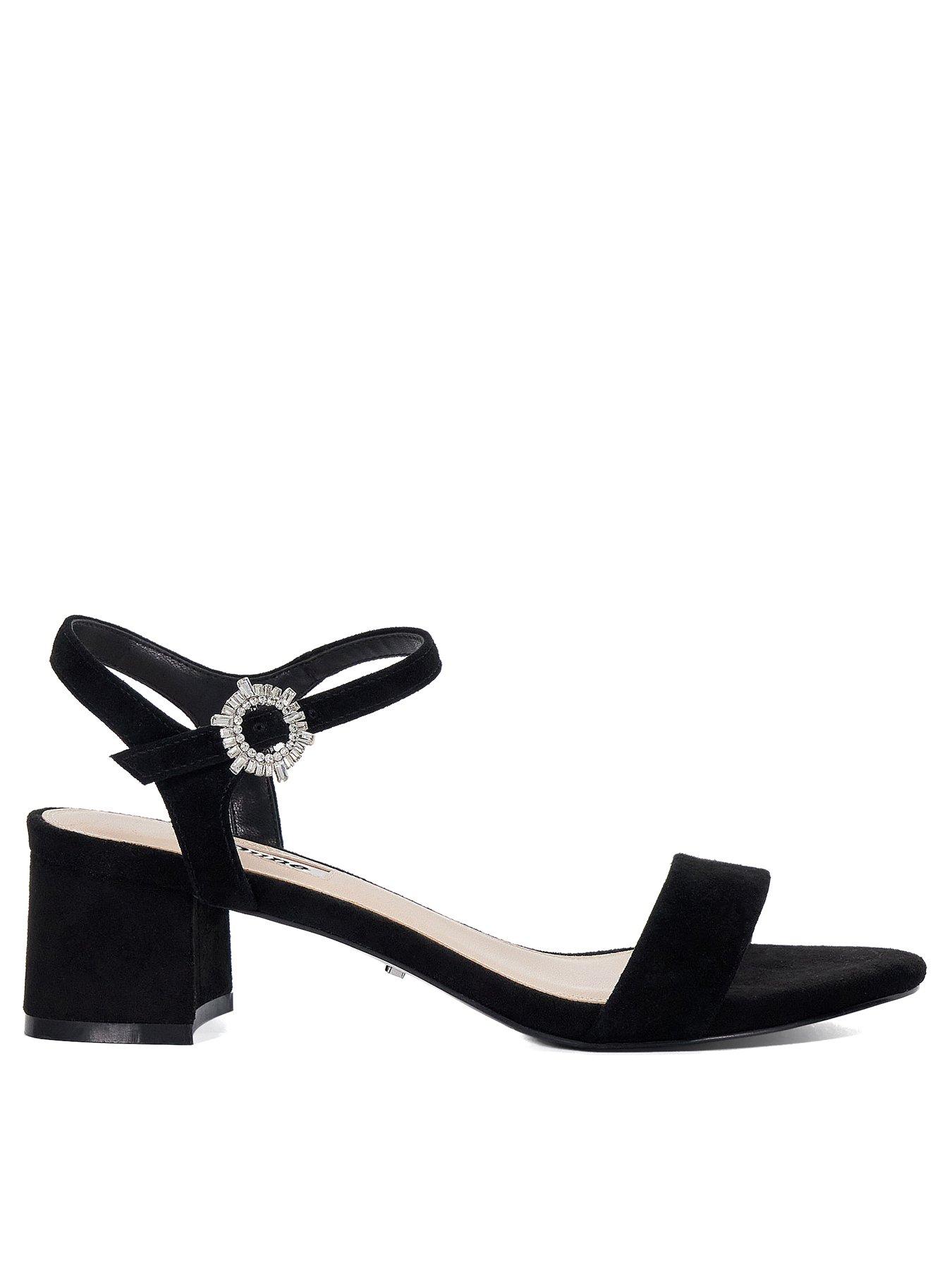 Dune London Measure Low Block Heel Black Very