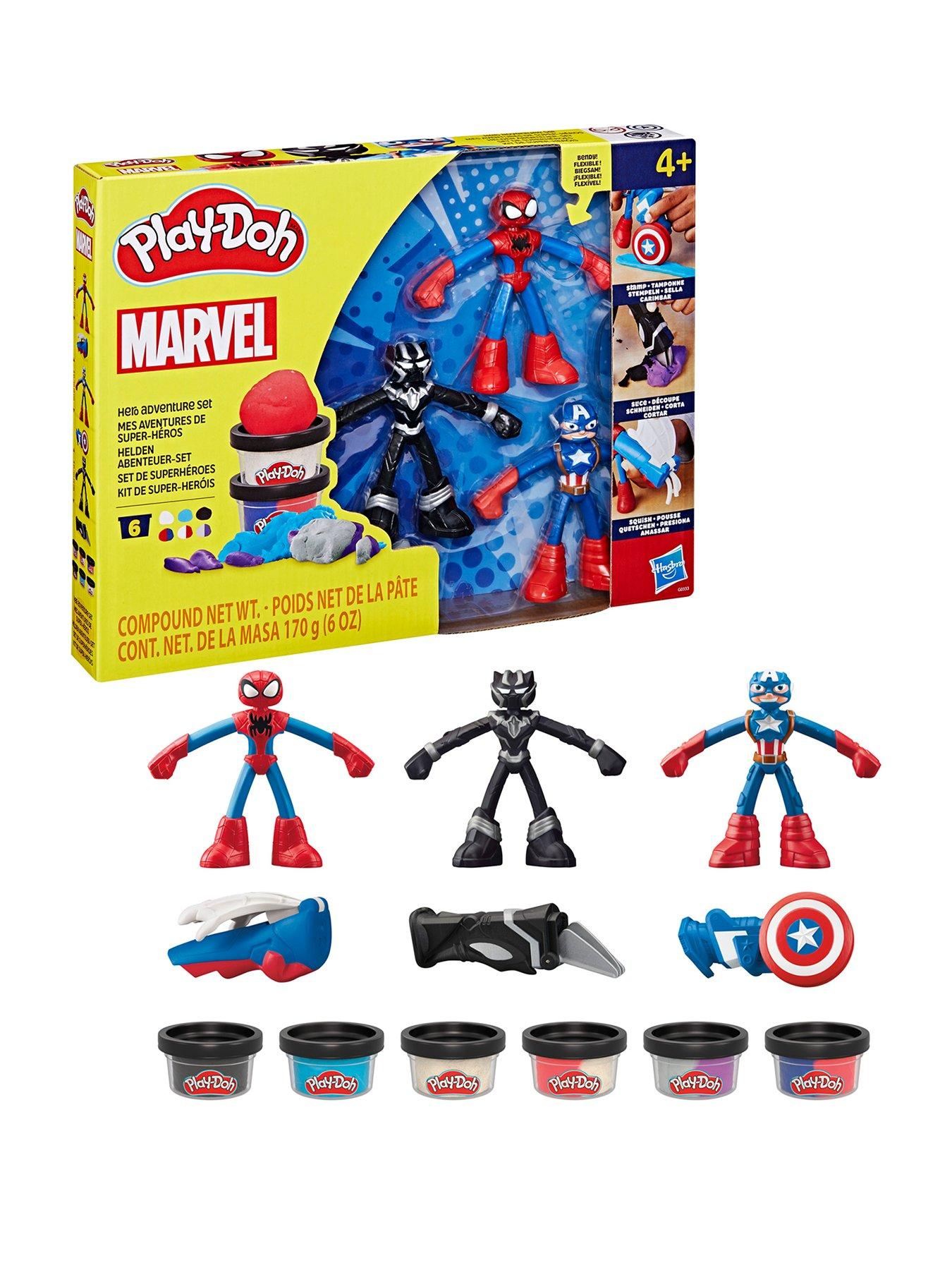 Image 1 of 5 of Play-Doh Marvel Hero Adventure Set with 6 Tubs