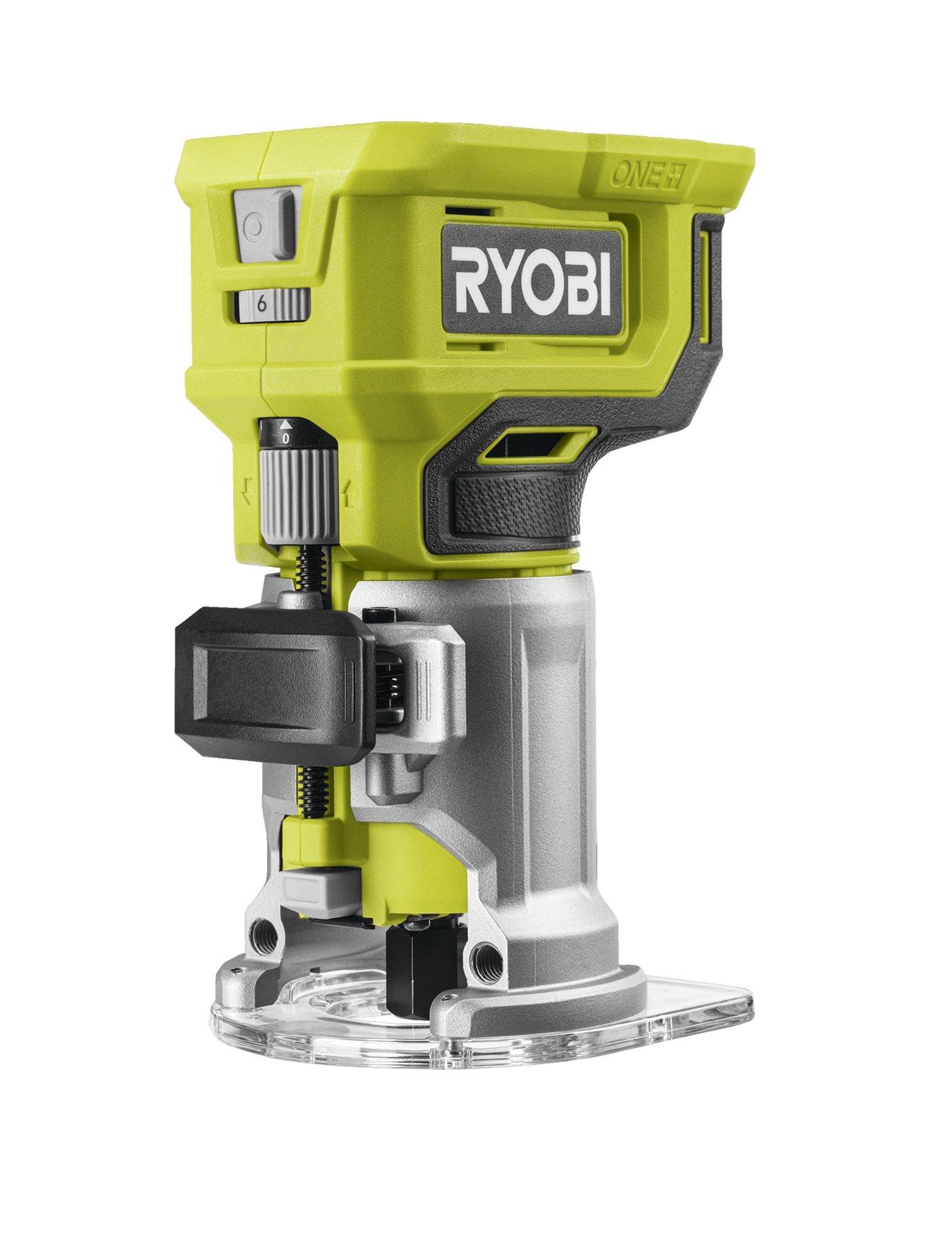 Product photograph of Ryobi Rtr18-0 18v One Cordless Trim Router Bare Tool from very.co.uk