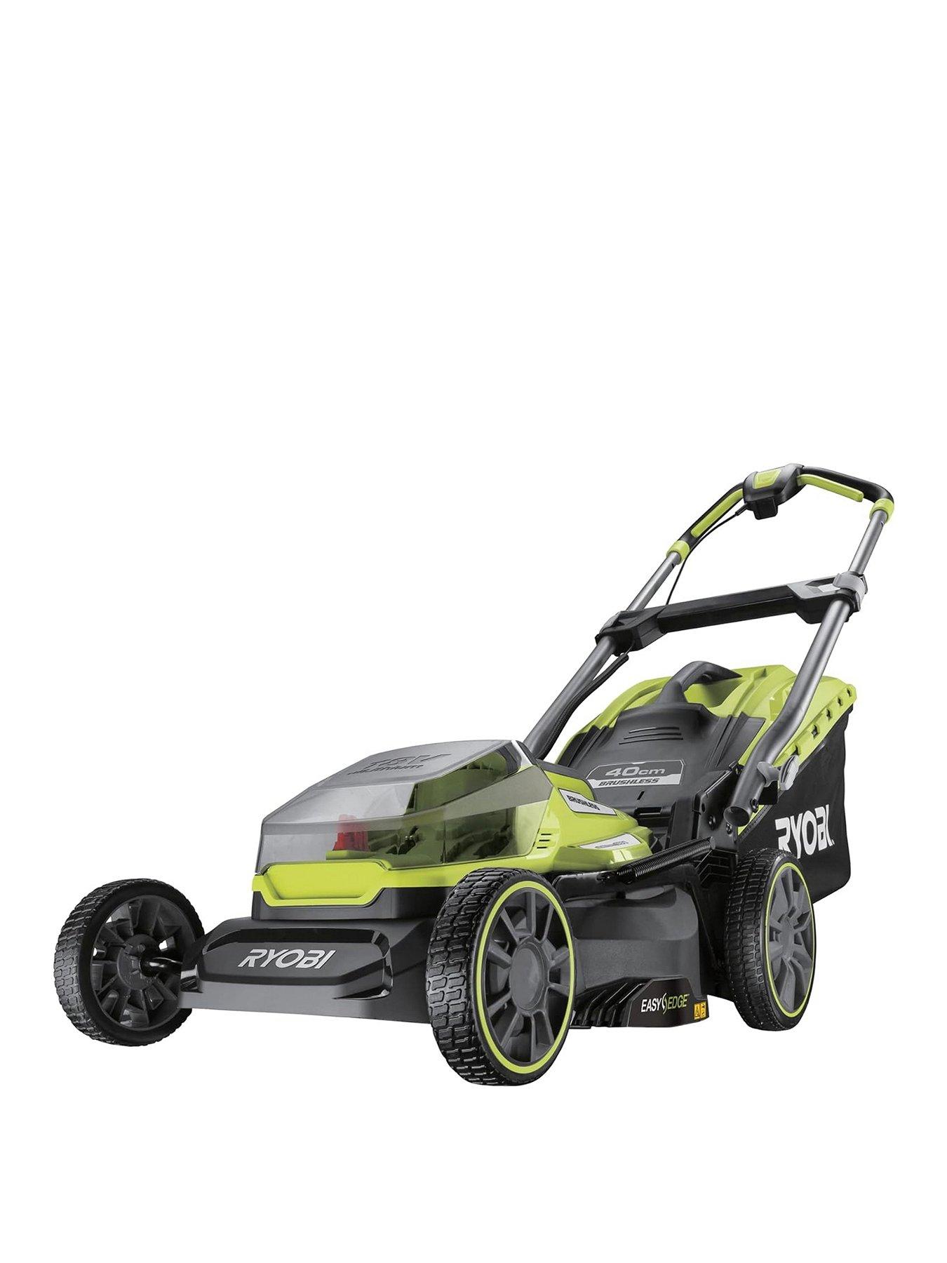 Product photograph of Ryobi Ry18lmx40a-0 18v One Cordless Brushless 40cm Lawnmower Bare Tool from very.co.uk