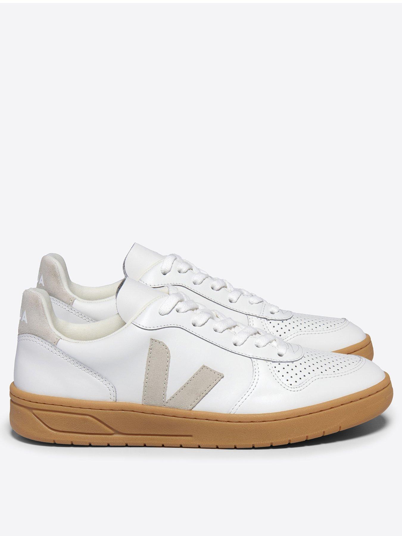 undefined Womens V-10 Trainers - White/Beige