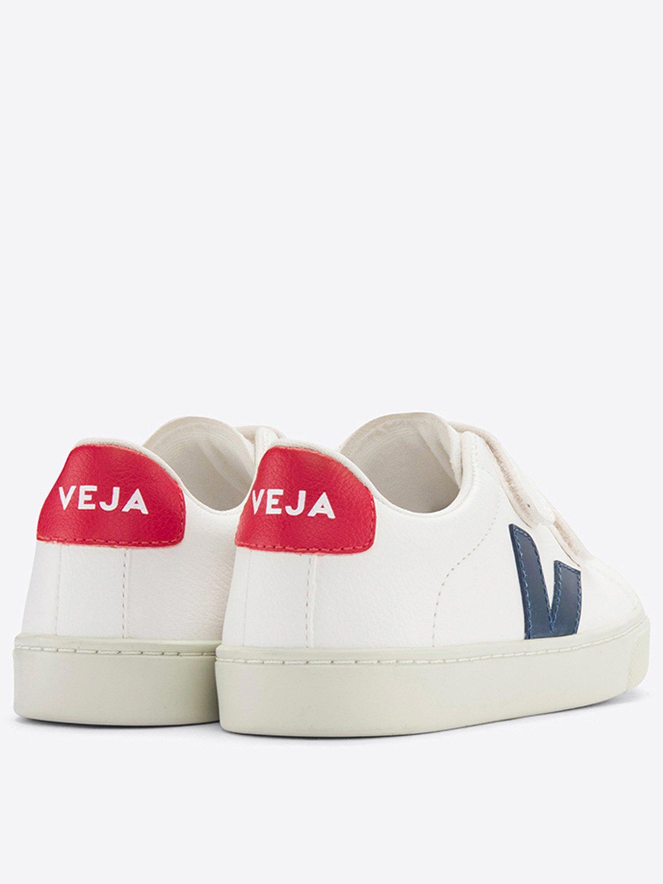 Veja Infant Small Esplar Trainers White/Navy Very