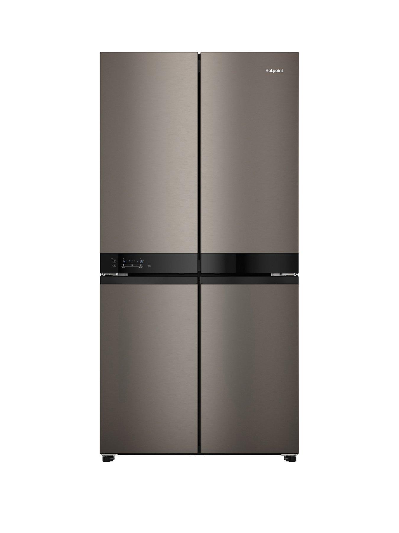 Image 1 of 6 of Hotpoint HQ9 U2BL G Frost Free Fridge Freezer - Black/Inox