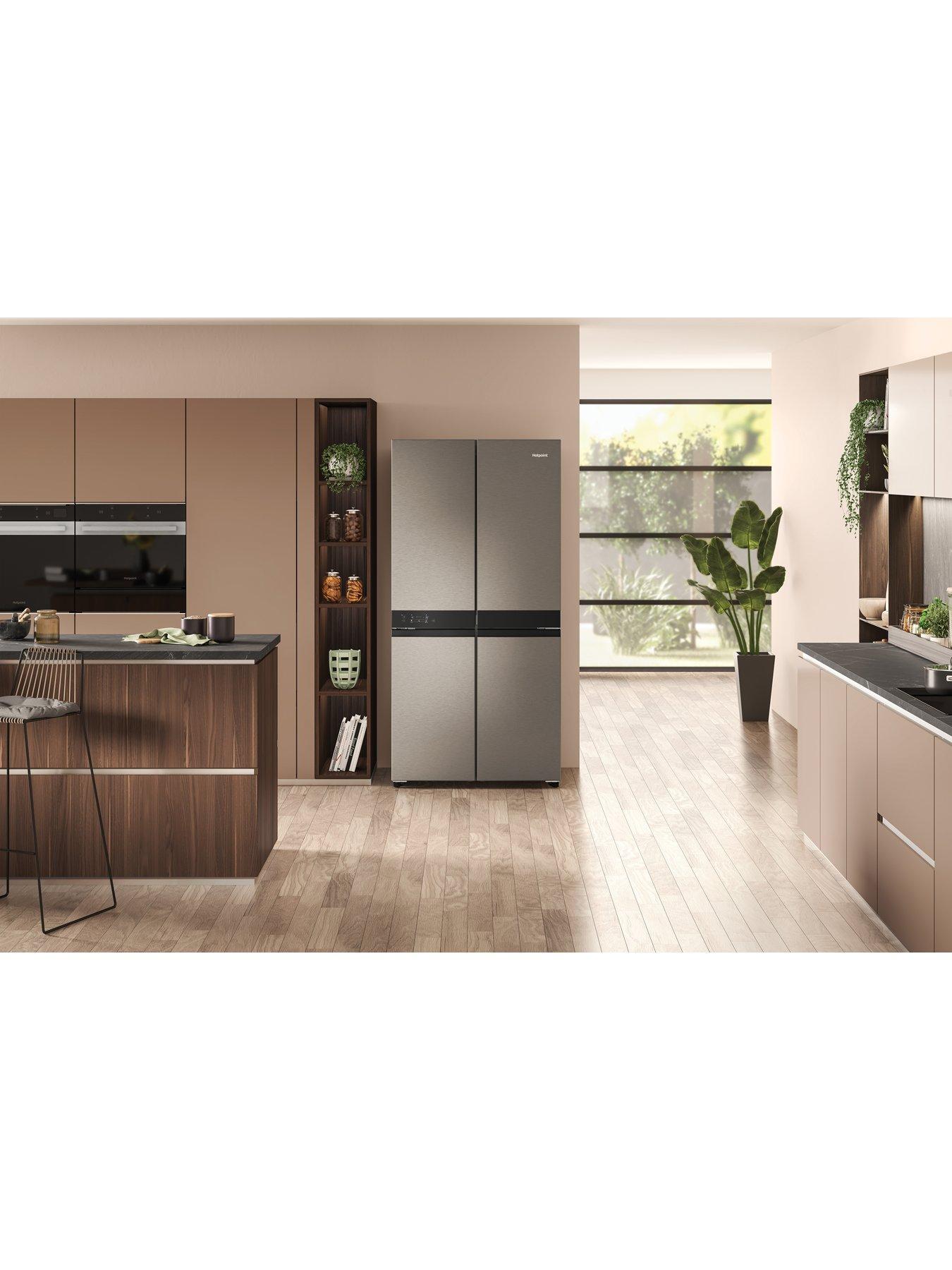 Image 3 of 6 of Hotpoint HQ9 U2BL G Frost Free Fridge Freezer - Black/Inox