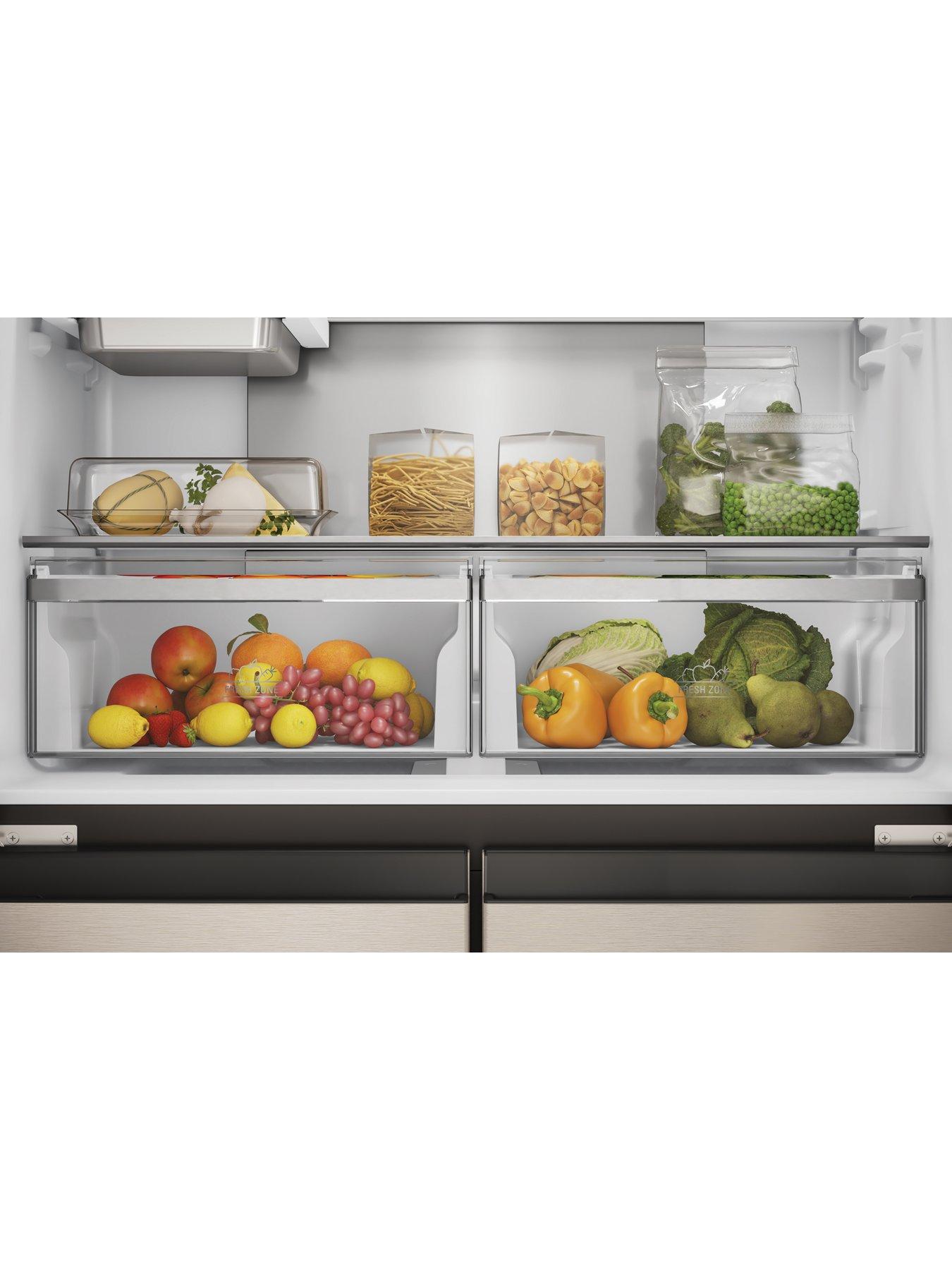 Image 6 of 6 of Hotpoint HQ9 U2BL G Frost Free Fridge Freezer - Black/Inox