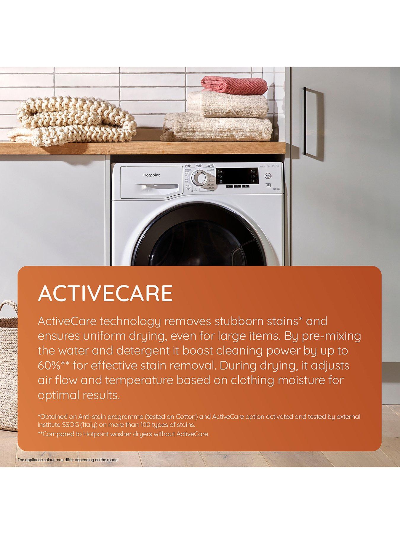 Image 3 of 7 of Hotpoint ActiveCare NDD86448BDAUK 8kg Wash, 6kg Dry, 1400 Spin&nbsp;Washer Dryer - Black