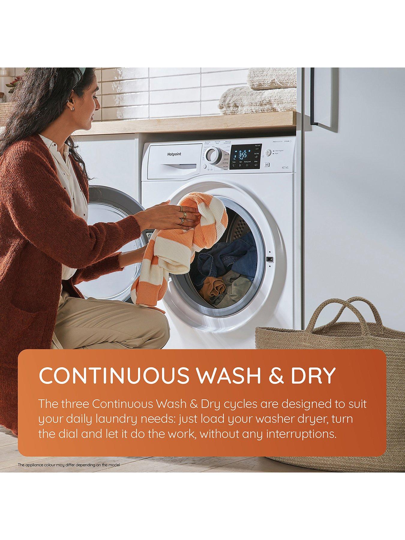 Image 4 of 7 of Hotpoint ActiveCare NDD86448BDAUK 8kg Wash, 6kg Dry, 1400 Spin&nbsp;Washer Dryer - Black