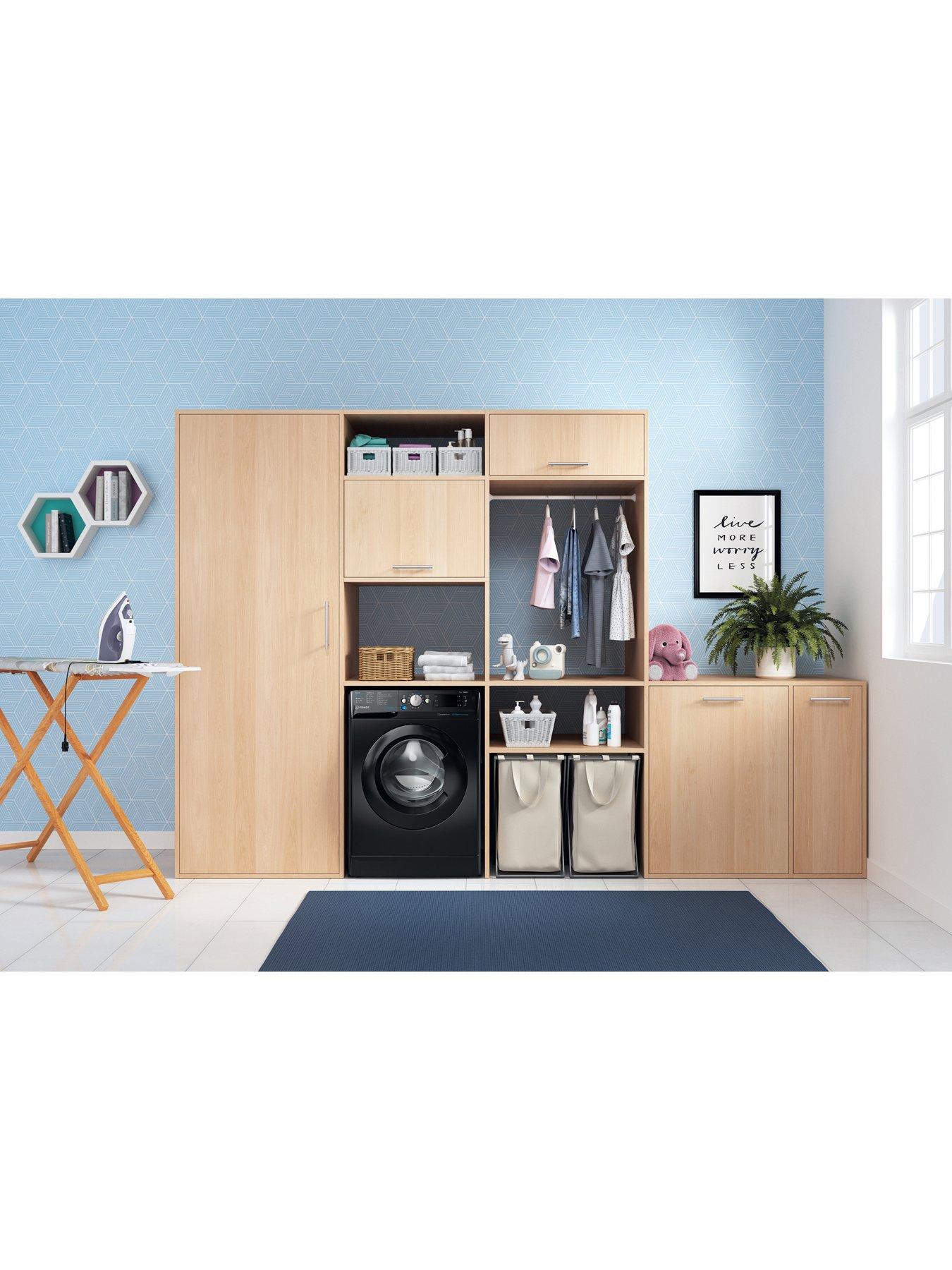Image 3 of 7 of Indesit Innex Steam Push&amp;Go BWE71496XKVUK 7kg Washing Machine - Black