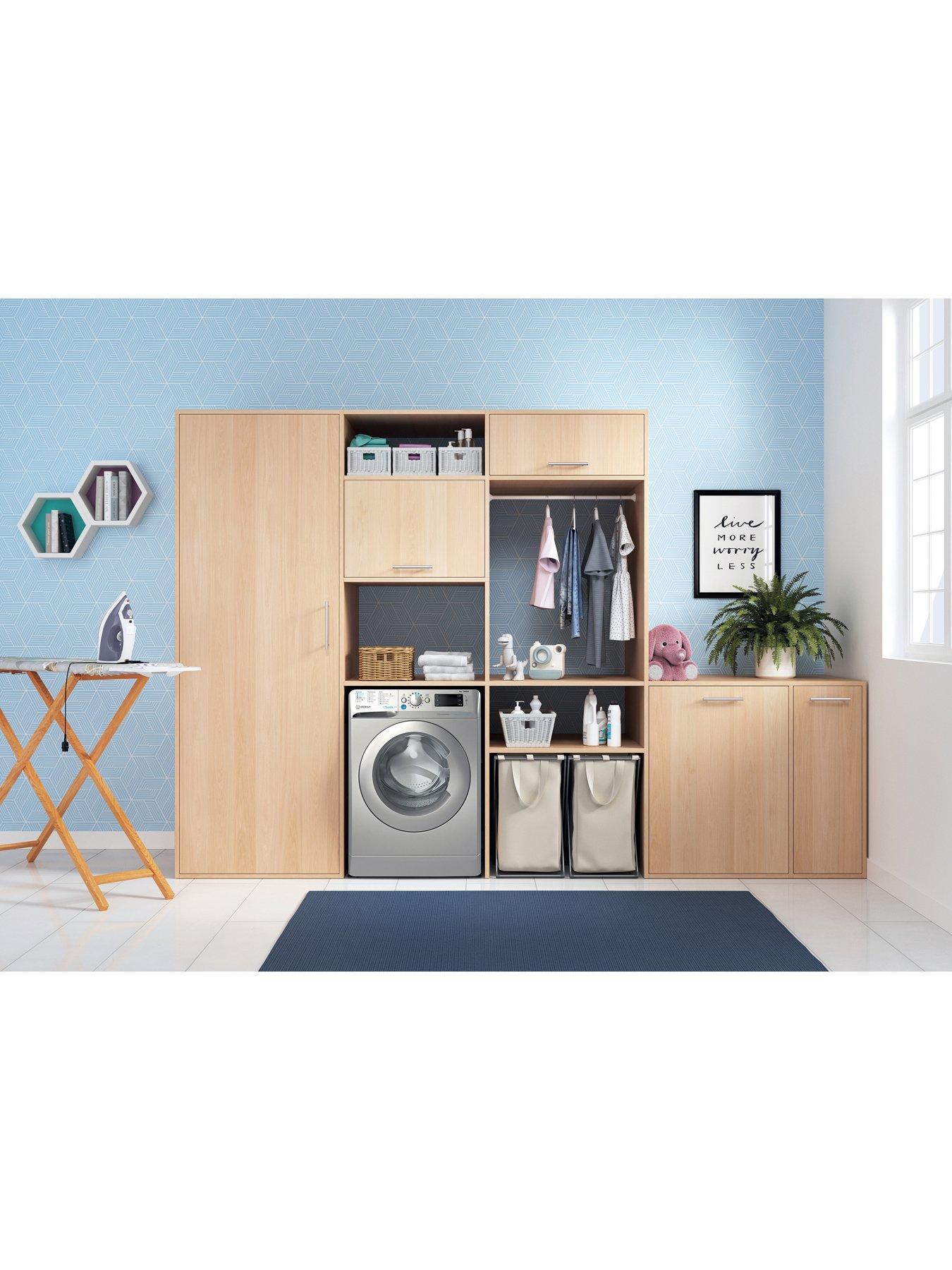 Image 3 of 6 of Indesit Innex Steam Push&amp;Go BWE81496XSVUK 8kg Load, 1400 Spin Washing Machine - Silver