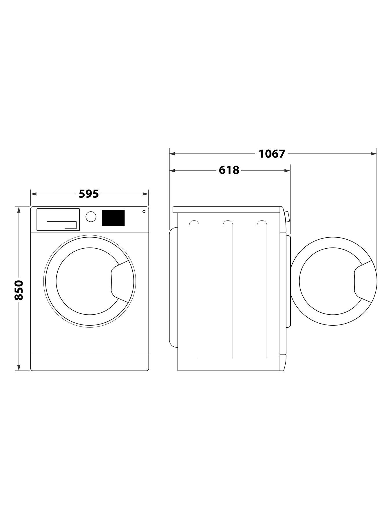 Image 6 of 6 of Indesit Innex Steam Push&amp;Go BWE81496XSVUK 8kg Load, 1400 Spin Washing Machine - Silver