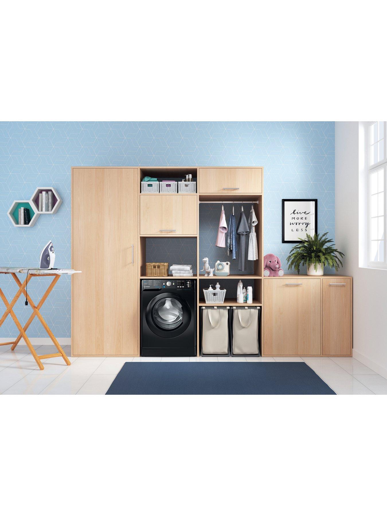 Image 3 of 7 of Indesit Innex Steam Push&amp;Go BWA81496XKVUK 8kg Load, 1400 Spin&nbsp;Washing Machine - Black