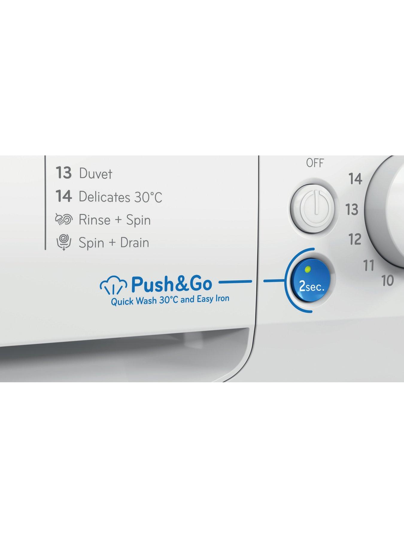 Image 5 of 7 of Indesit Innex Steam Push&amp;Go BWE111496XWVUK 11kg Washing Machine - White